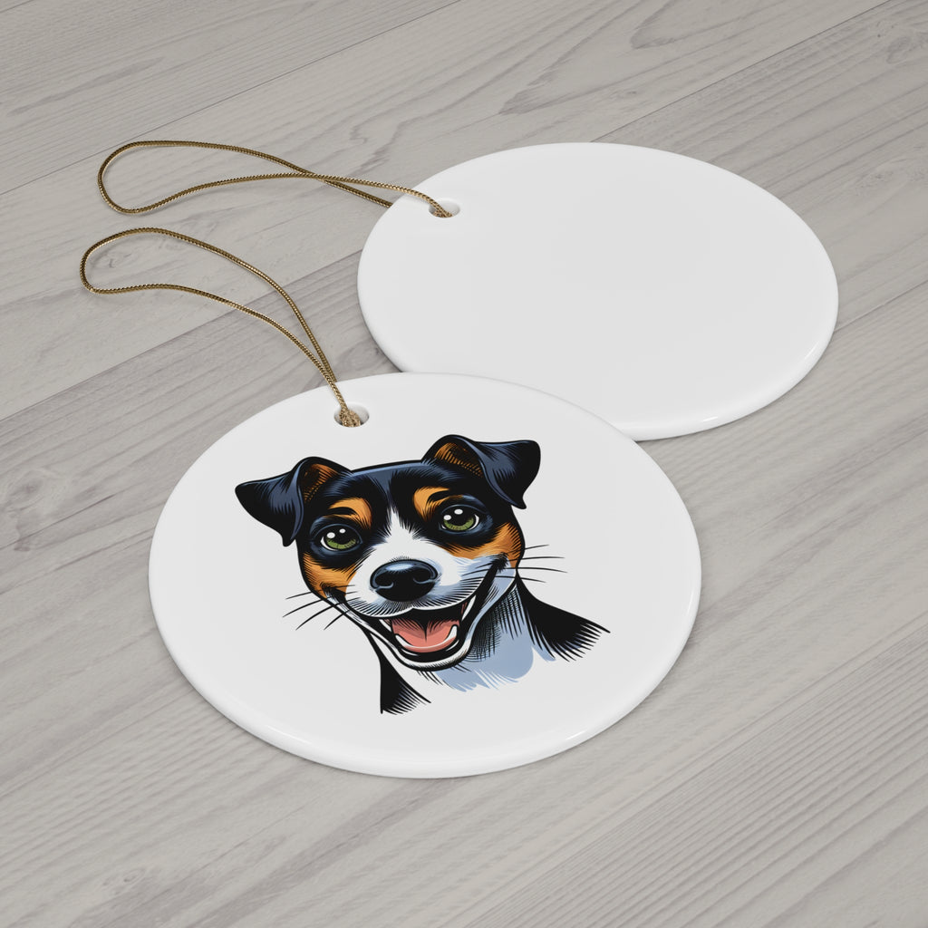 Jack Russel Ceramic Ornament