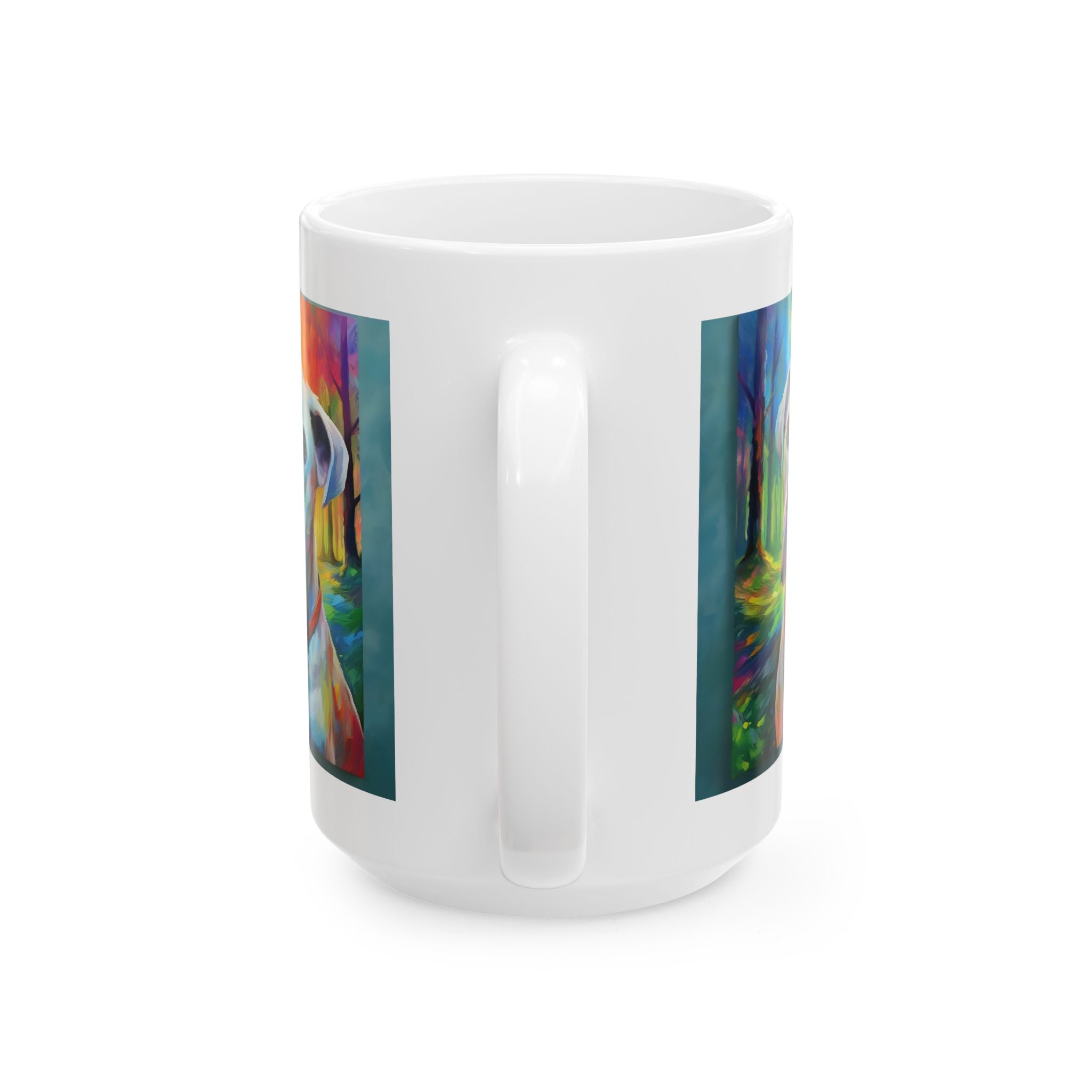 Boxer Rainbow Sky Ceramic Mug, (11oz, 15oz)