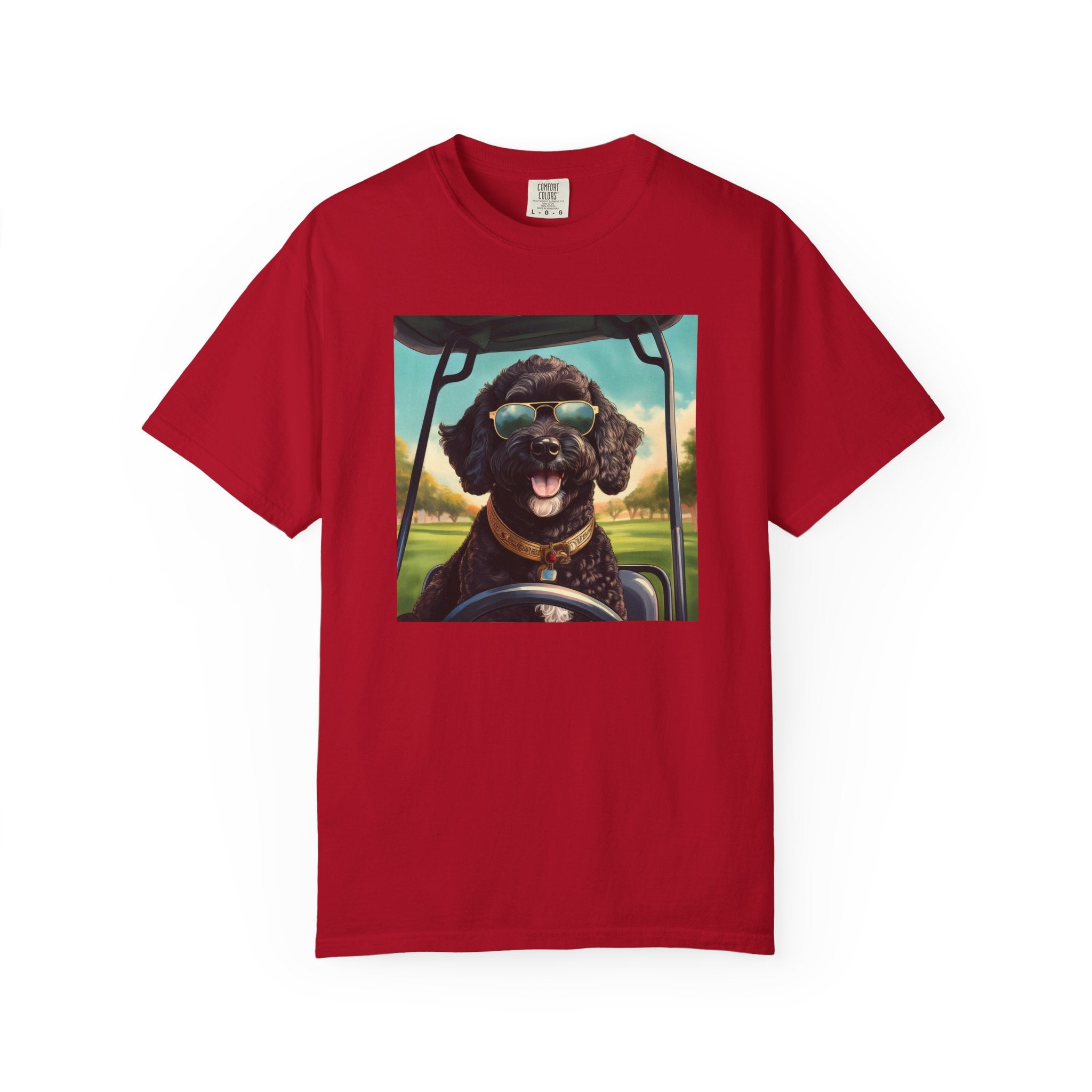 Doodle Golf Cart Unisex Garment-Dyed T-shirt