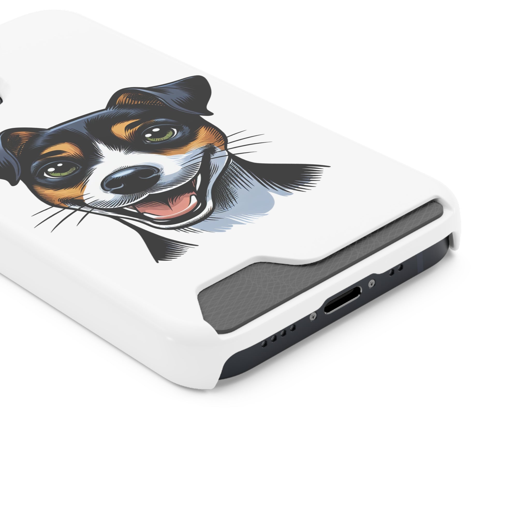 Jack Russel Phone Case with Card Holder