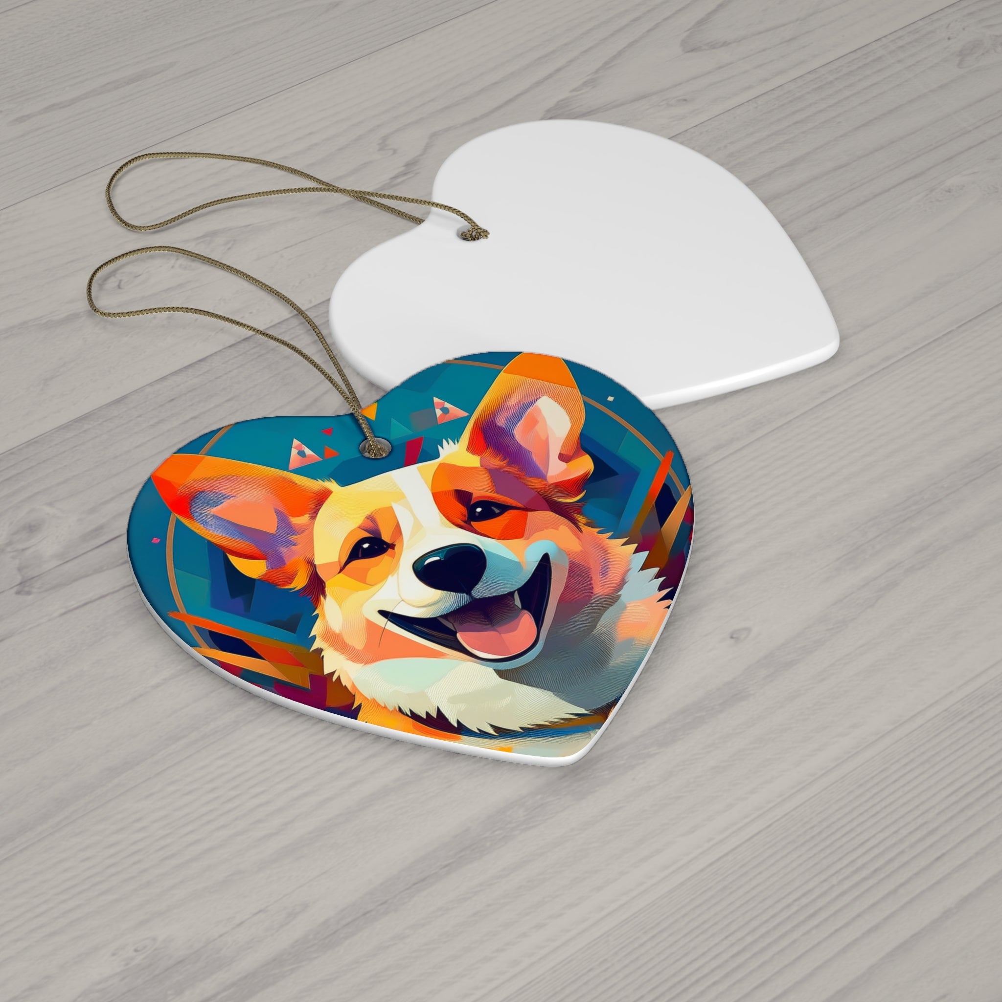 Corgi Ceramic Ornament