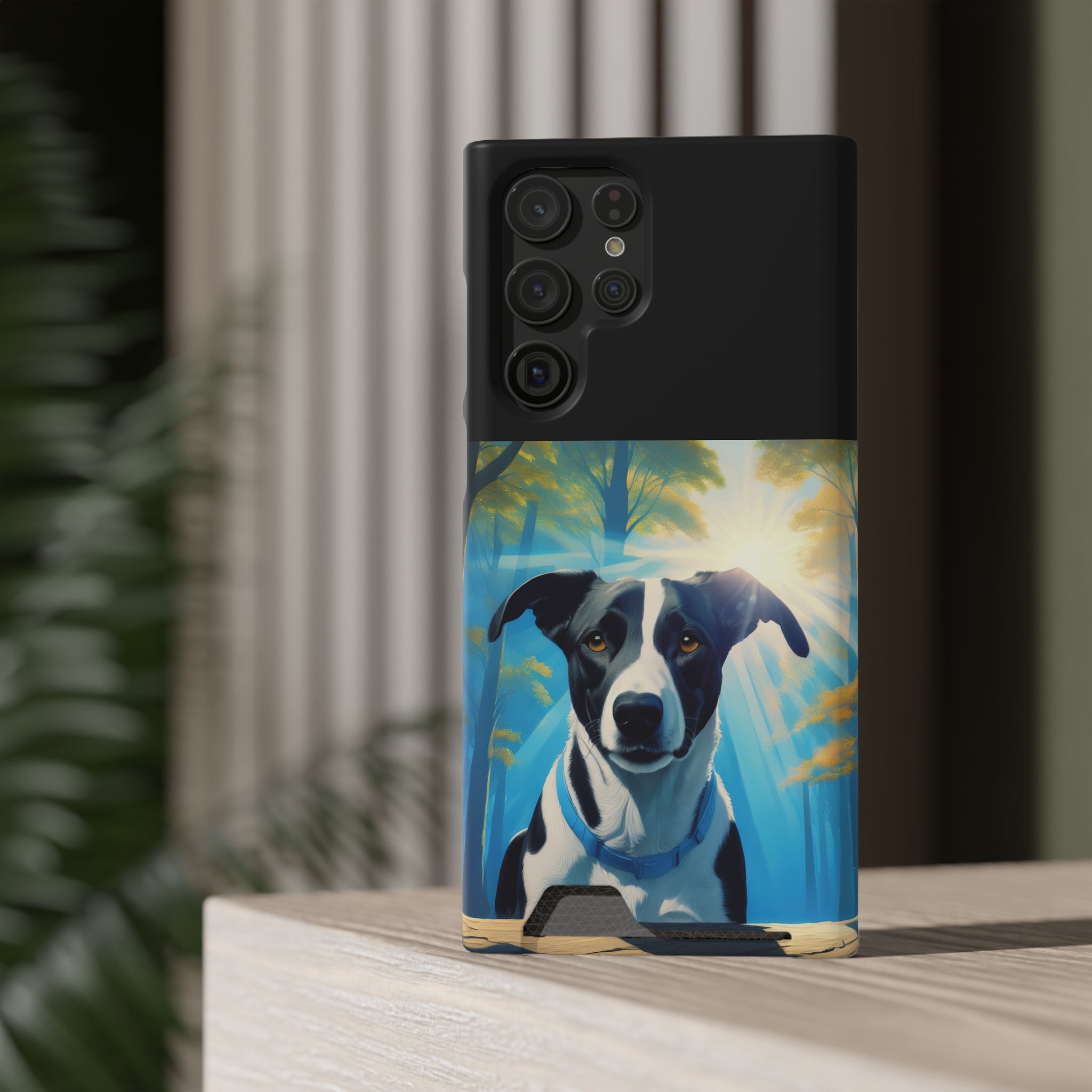Coonhound Forest Phone Case with Card Holder
