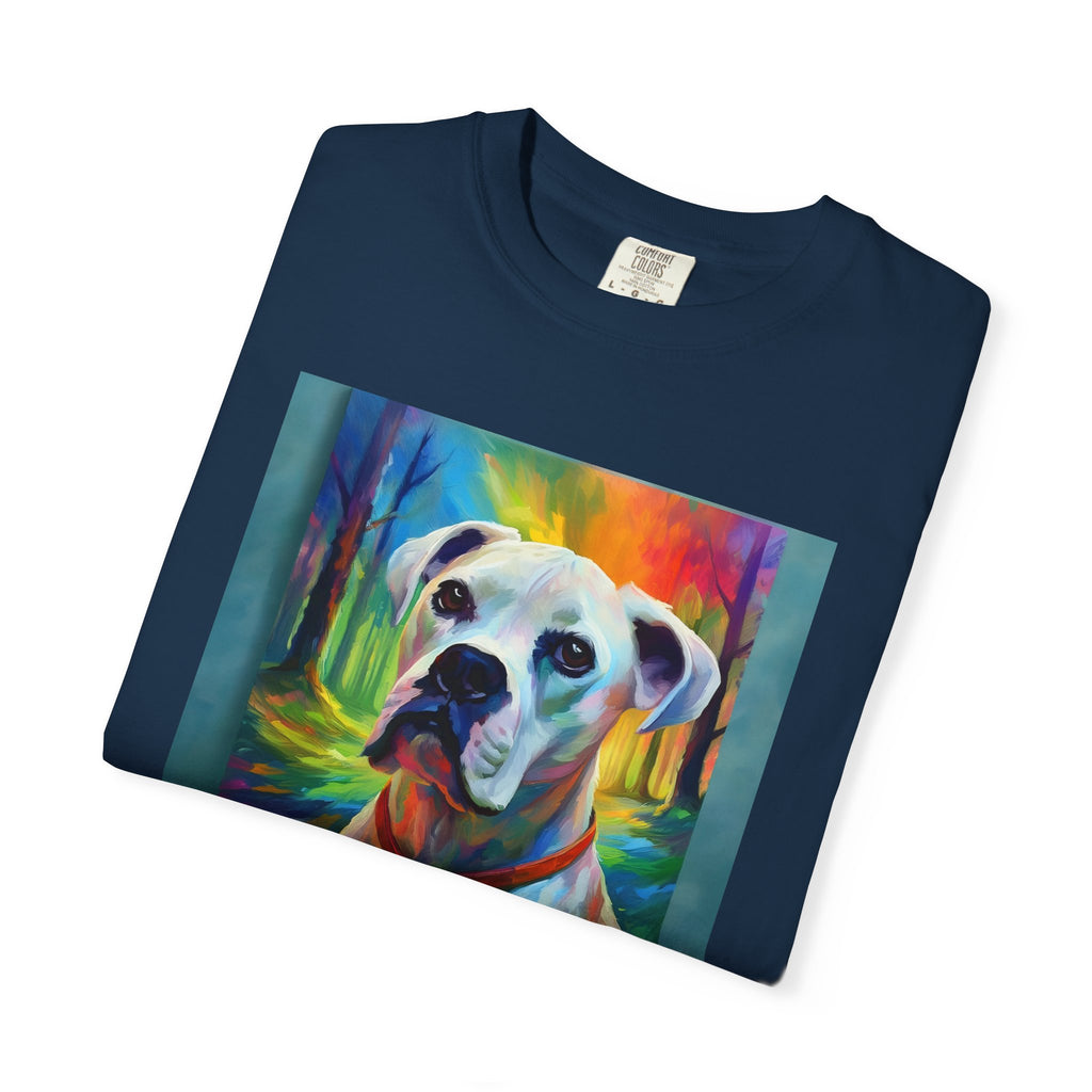 Boxer Rainbow Sky Unisex Garment-Dyed T-shirt
