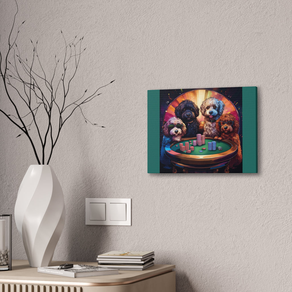 Doodle Poker Game Canvas Painting
