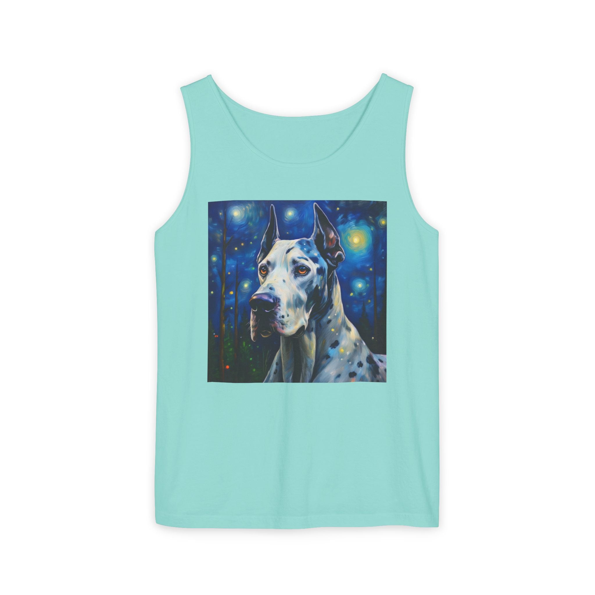 Great Dane Stary Night Unisex Tank Top
