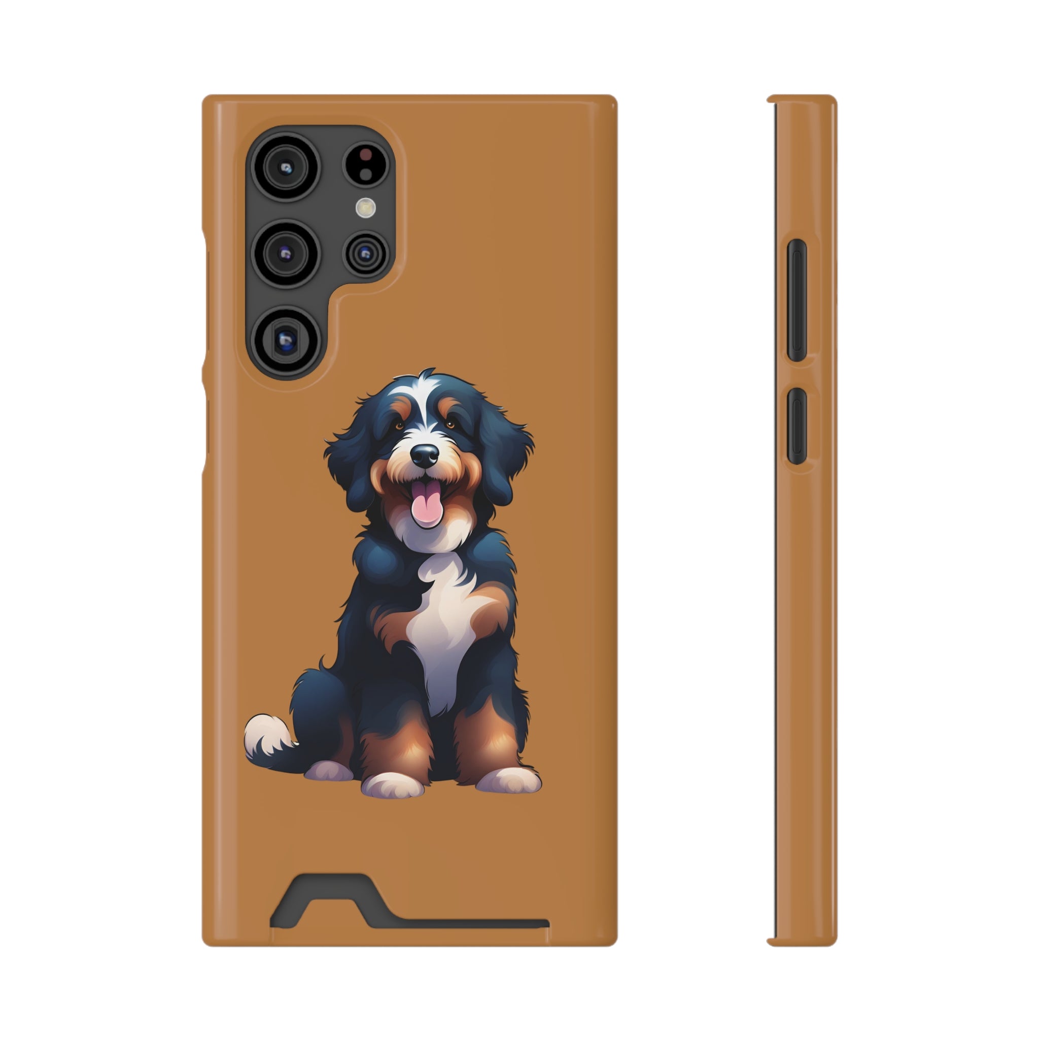Bernie doodle Phone Case with Card Holder