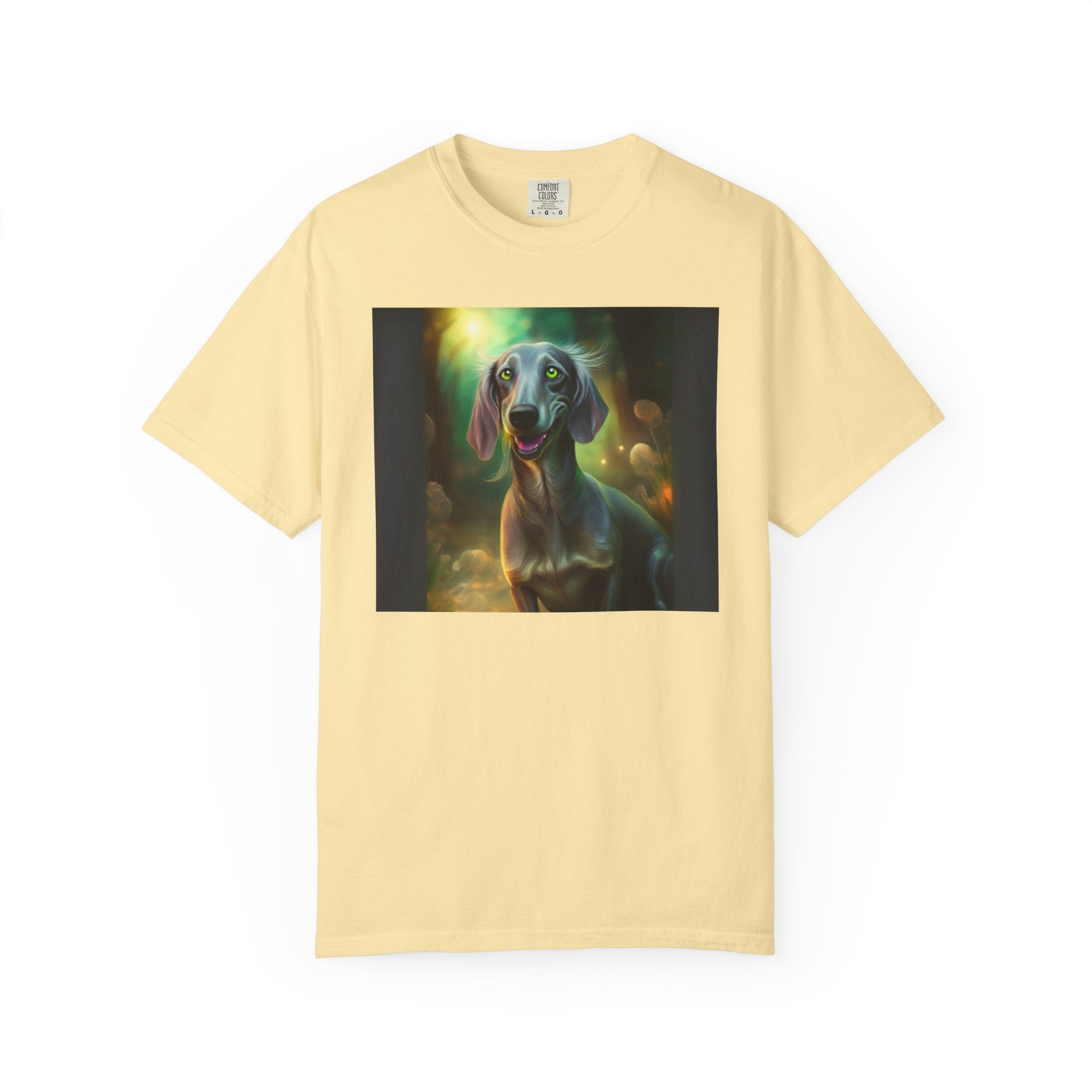 Silver Grey Dachshund Unisex Garment-Dyed T-shirt