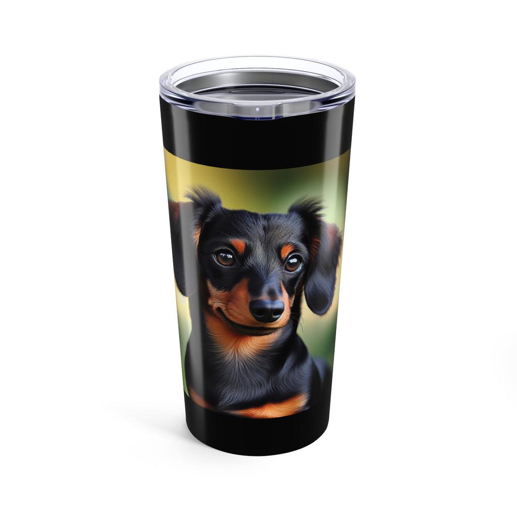 Dachshund Black/Brown Tumbler 20oz