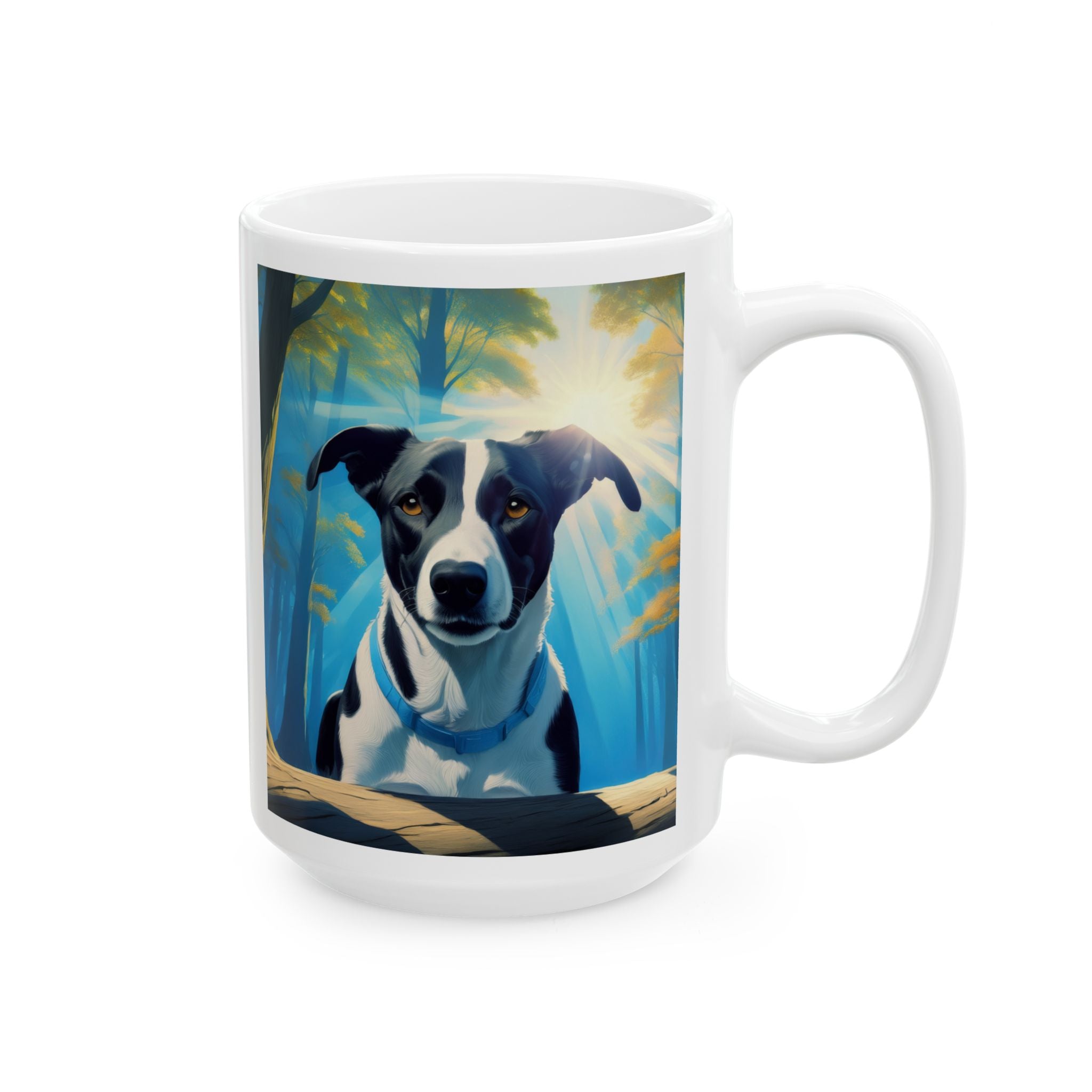 Coonhound forest Ceramic Mug, (11oz, 15oz)