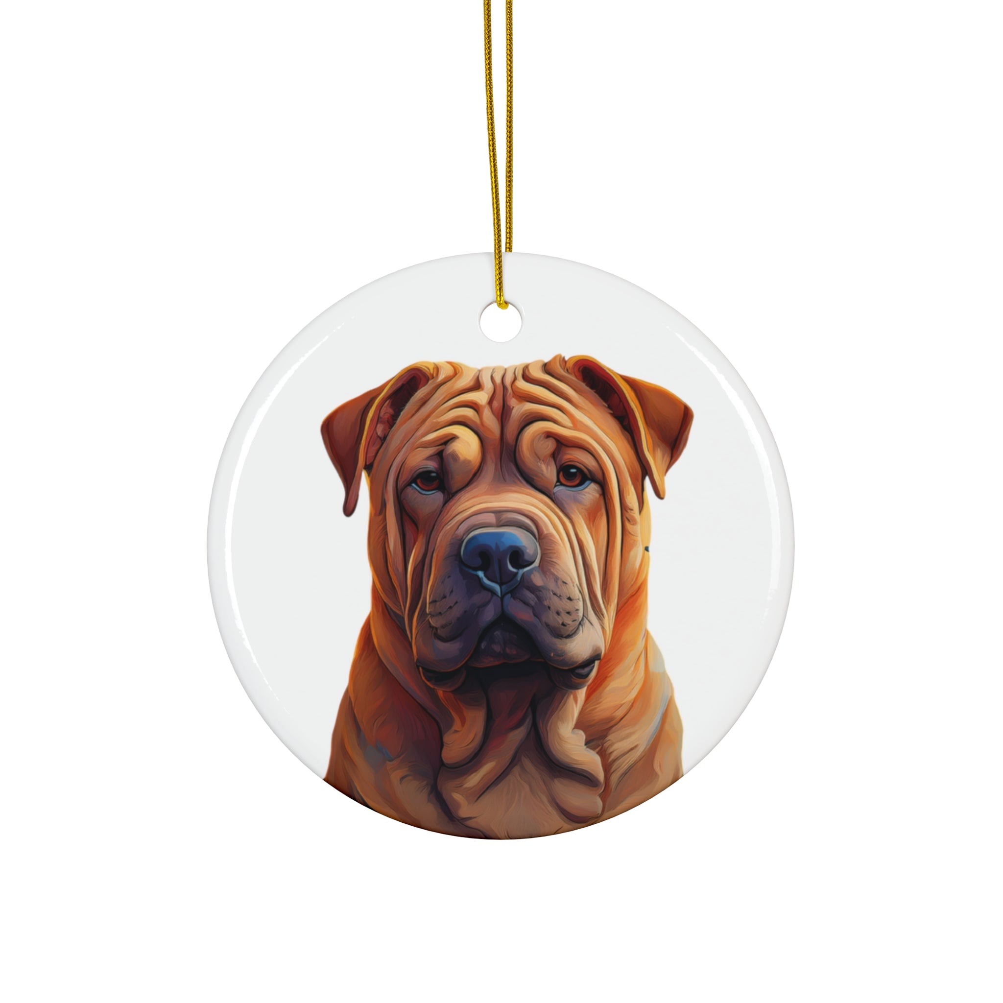Shar Pei Ceramic Ornament