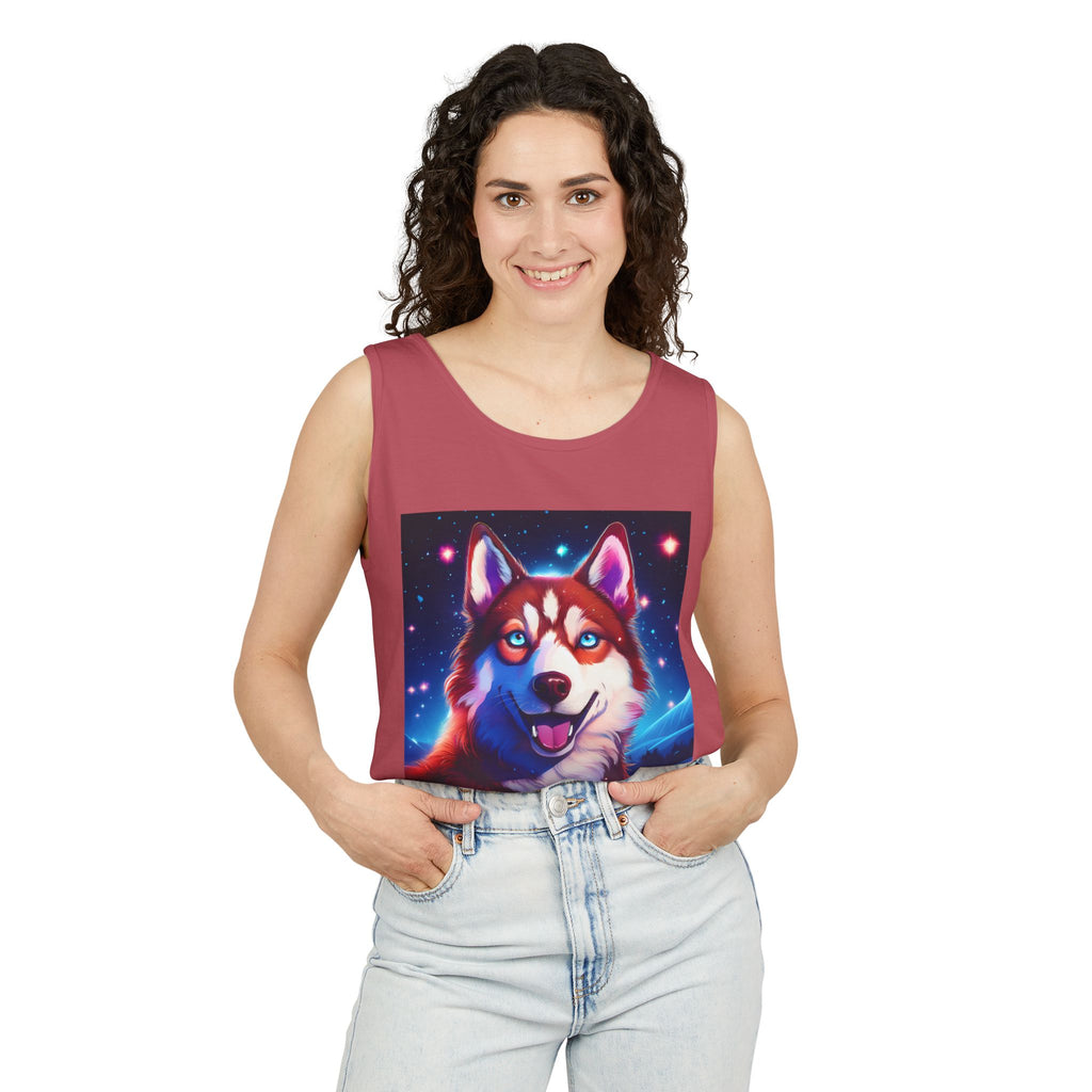 Eskimo Husky Unisex Tank Top