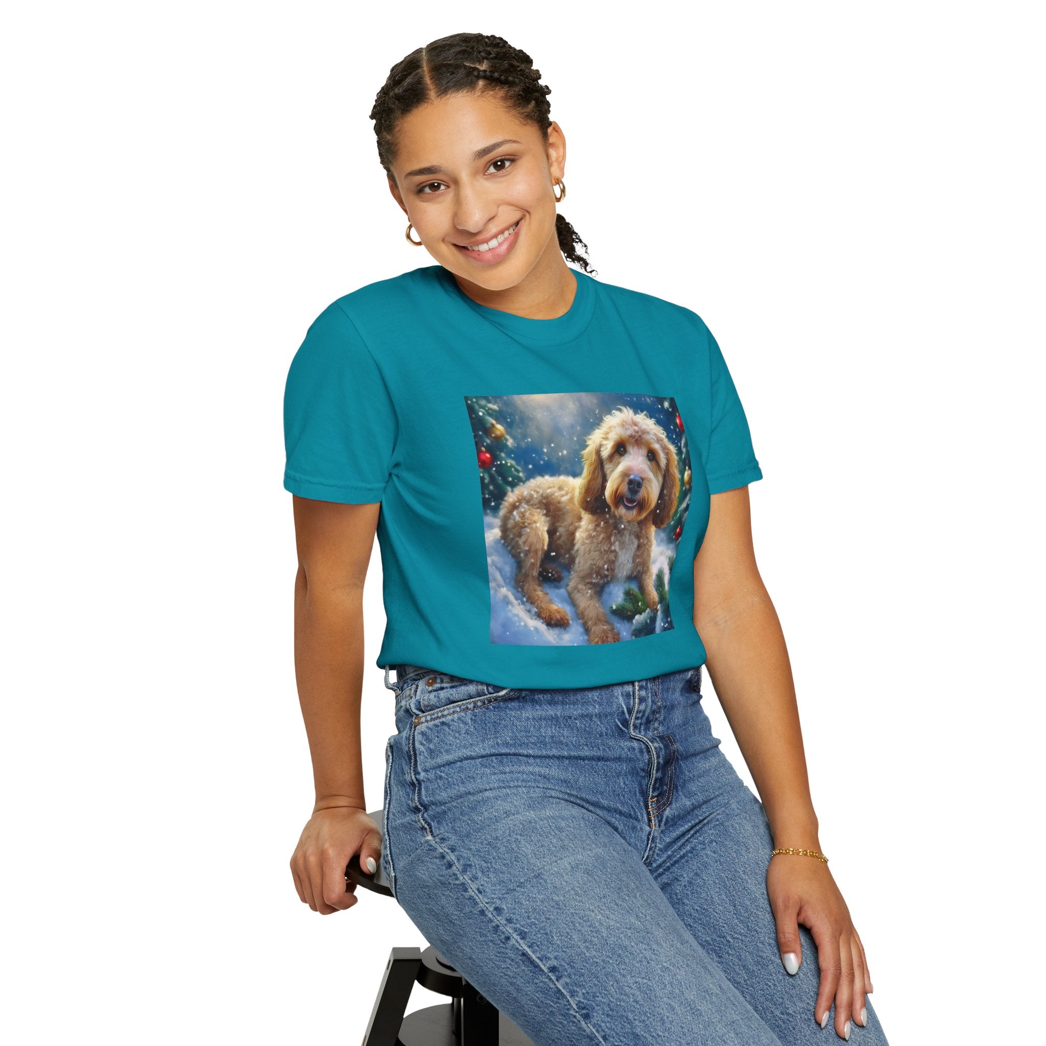 Doodle Holiday Unisex Garment-Dyed T-shirt