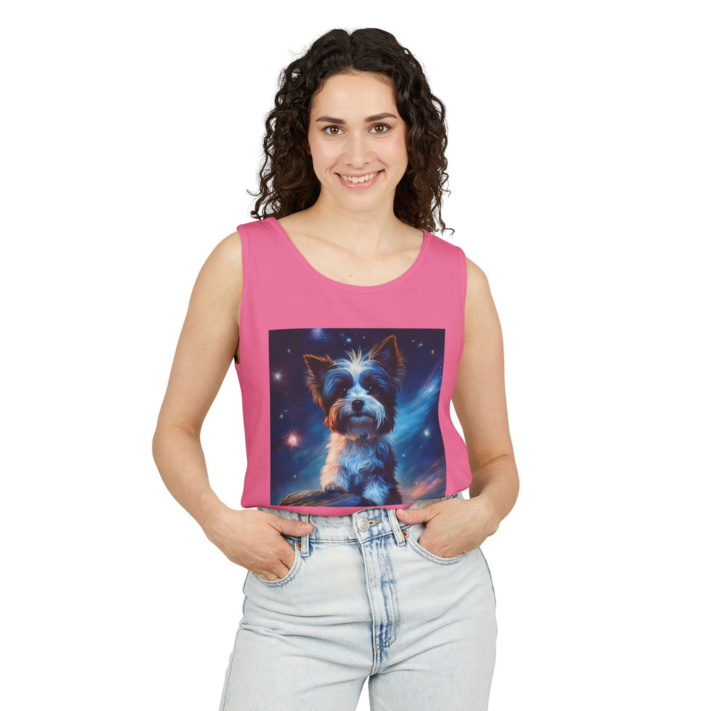 Biewer Terrier Stary Night Unisex Tank Top