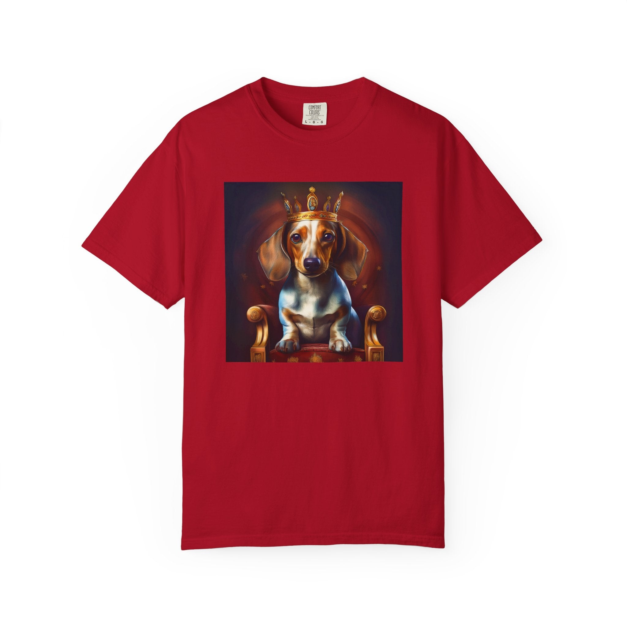 Dachshund Royal Unisex Garment-Dyed T-shirt