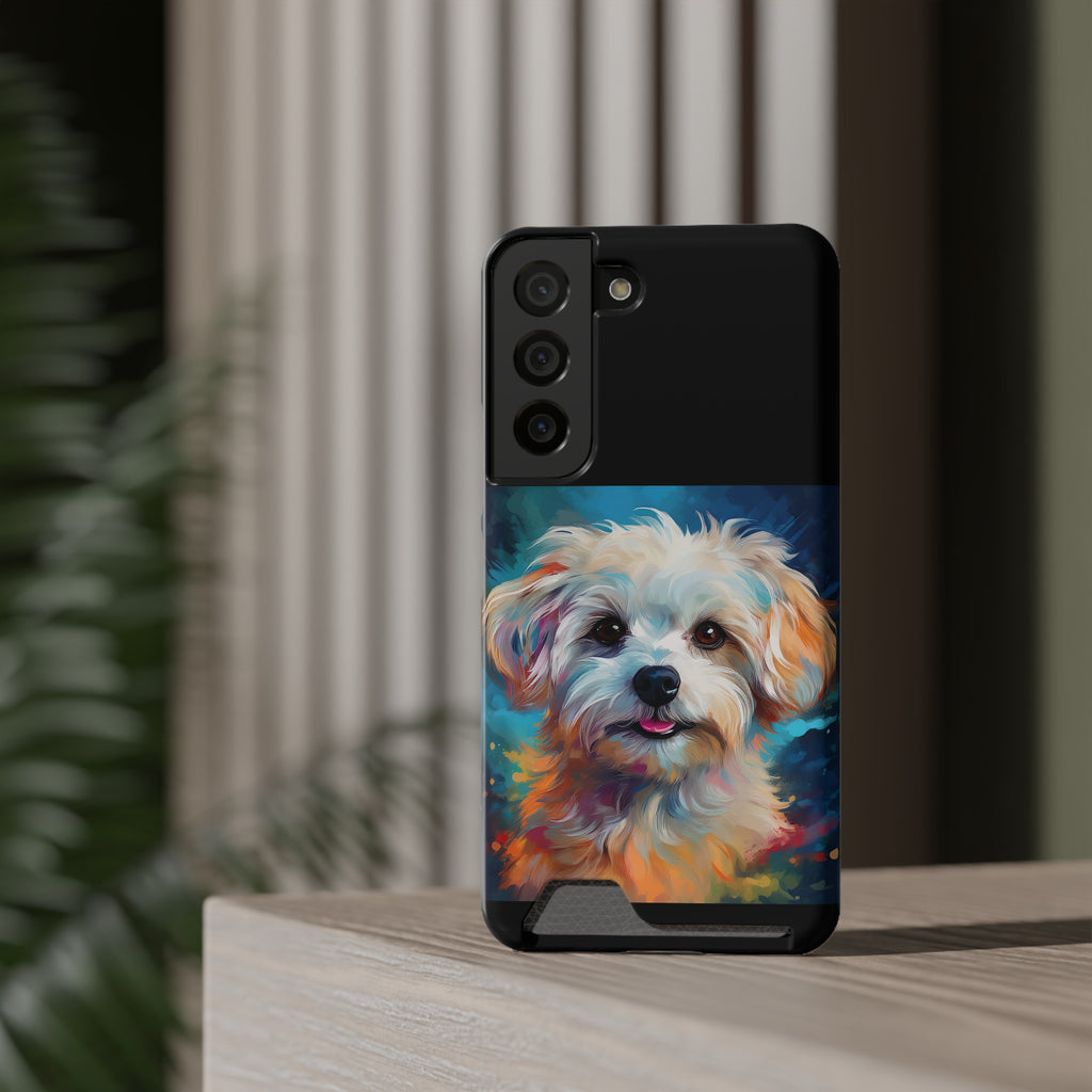 Maltese Phone Case with Card Holder