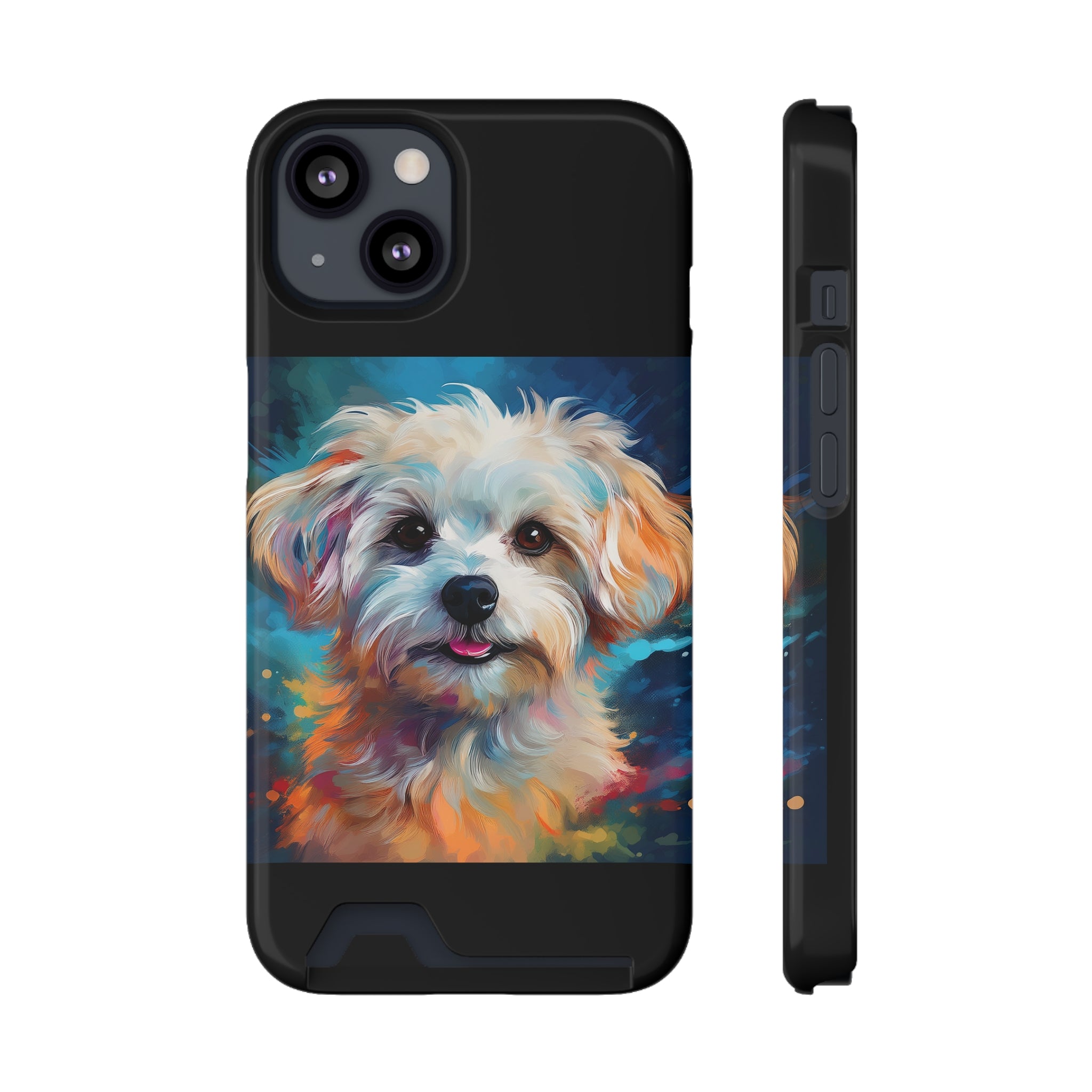 Maltese Phone Case with Card Holder