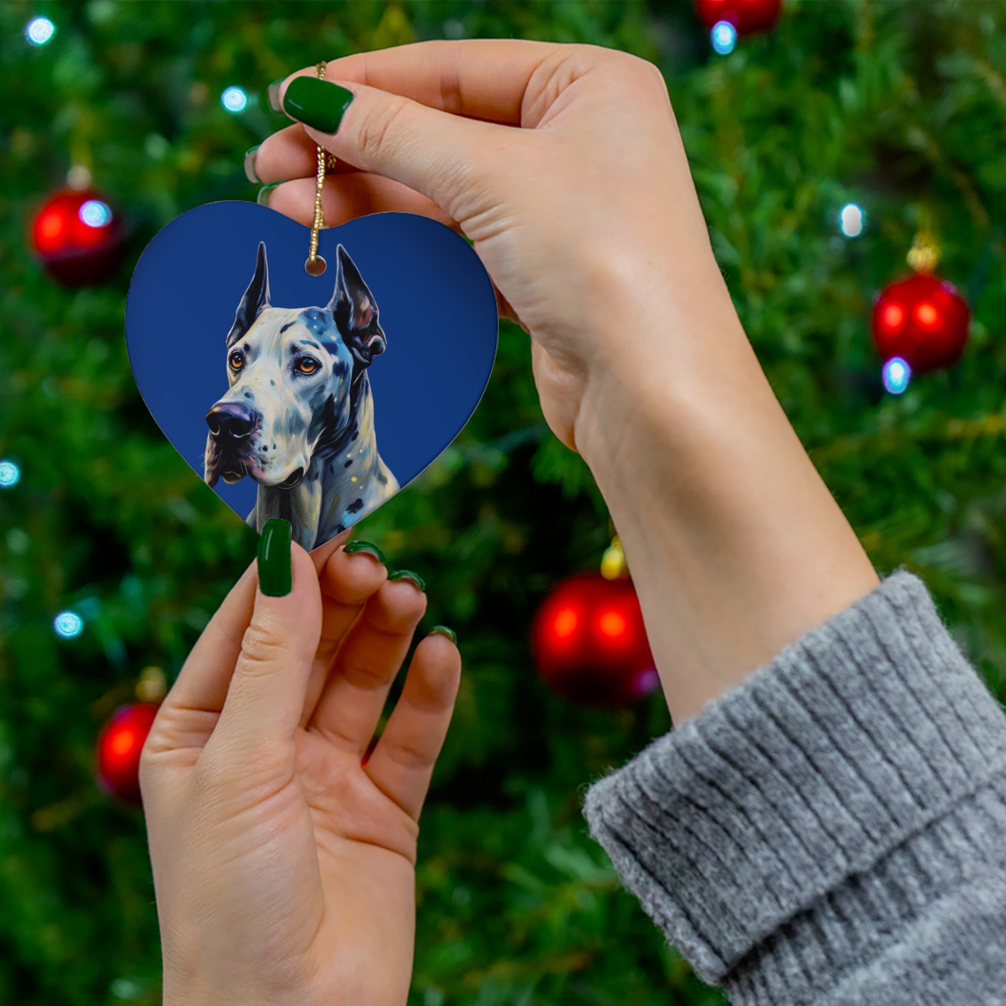 Great Dane Ceramic Ornament