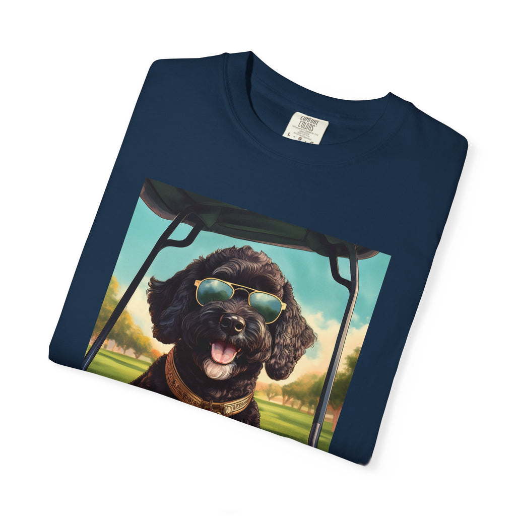 Doodle Golf Cart Unisex Garment-Dyed T-shirt