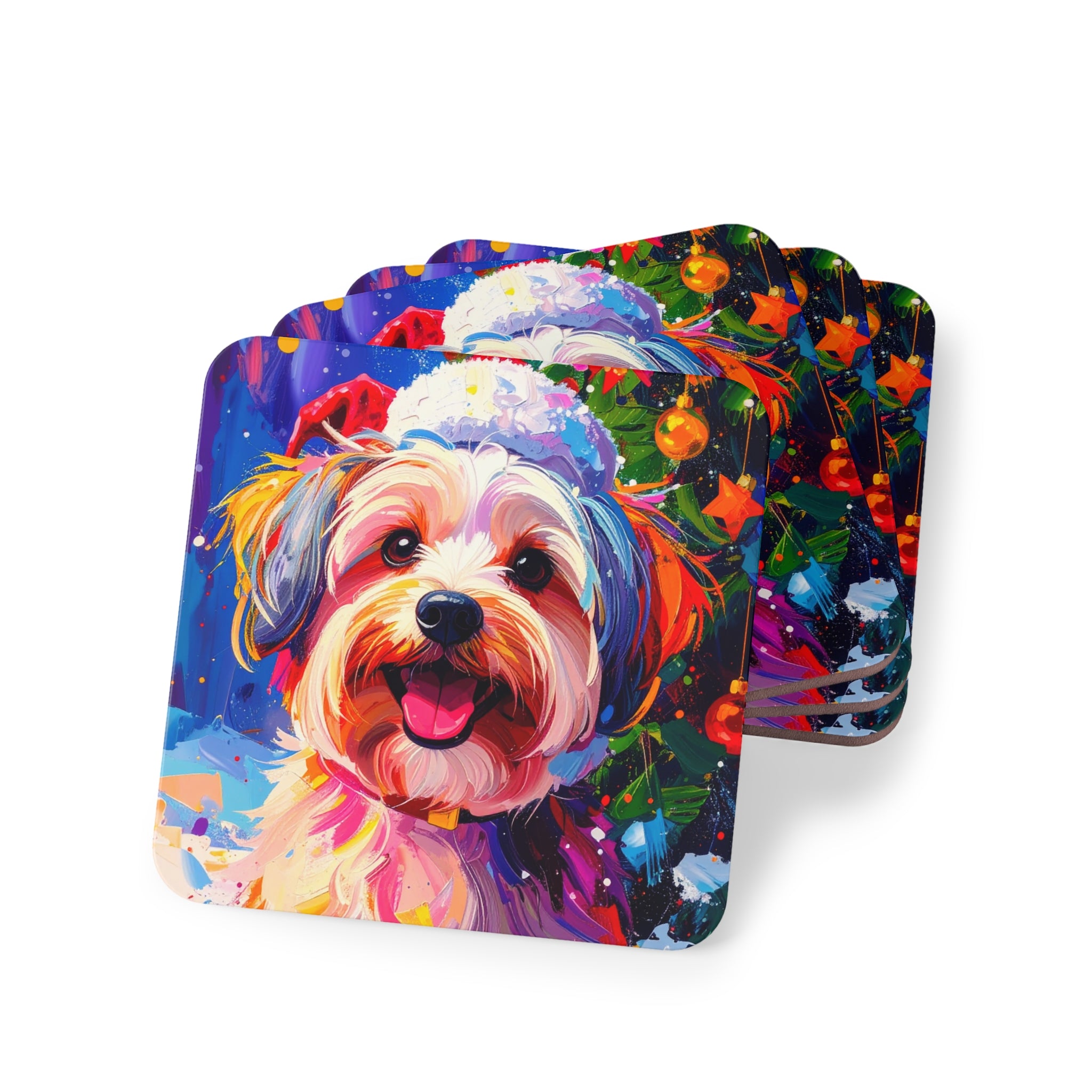 Yorkie Holiday II Coasters