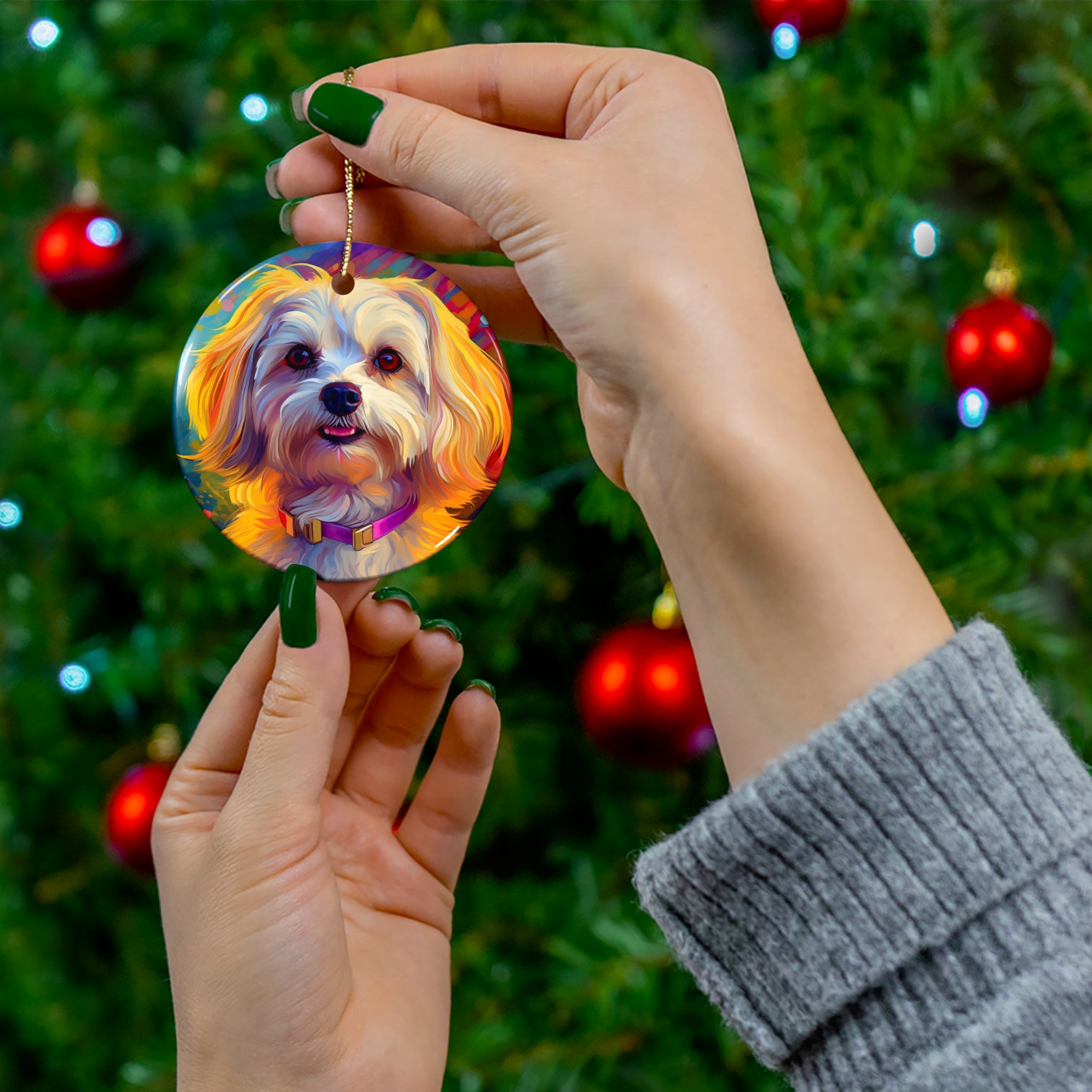 Havanese Ceramic Ornament