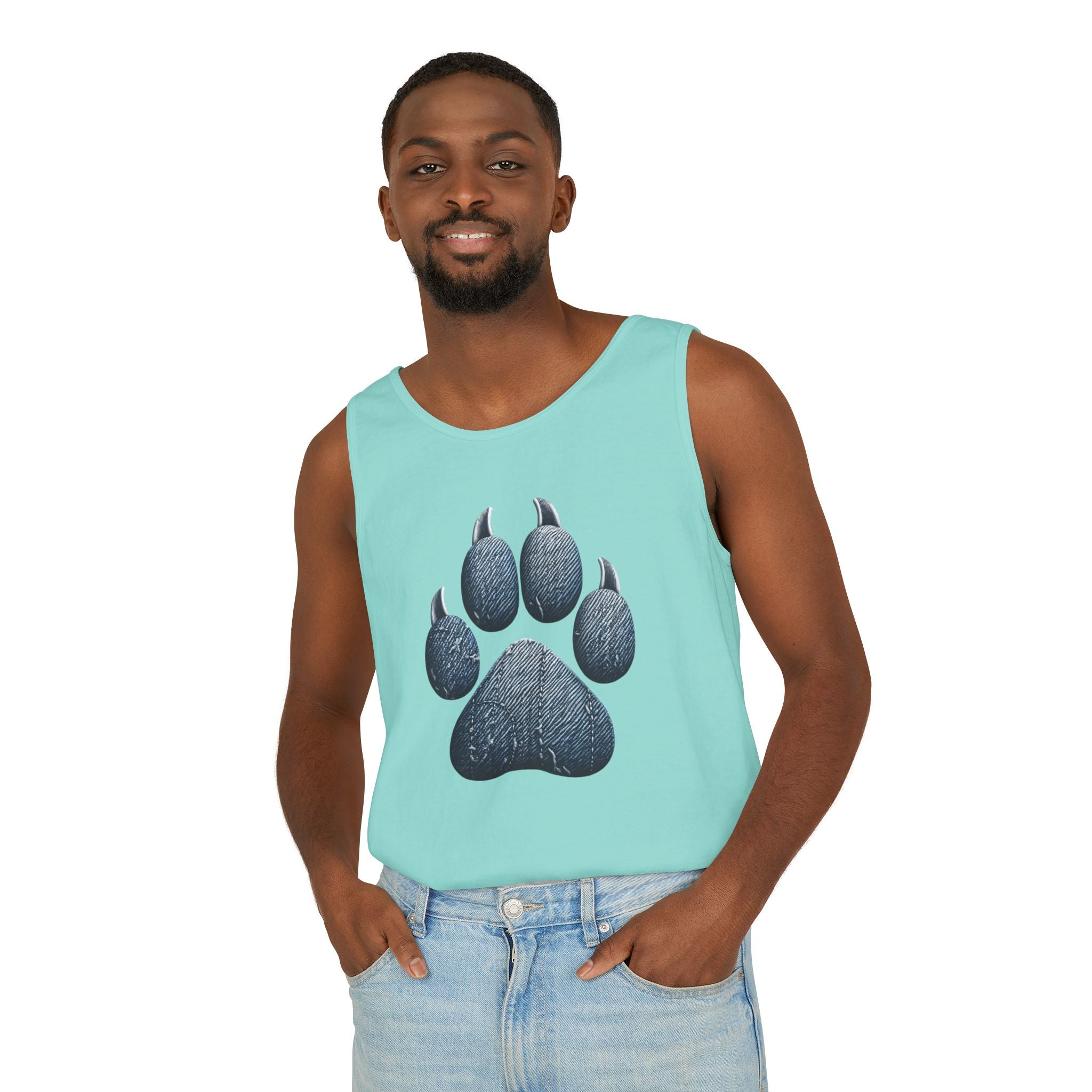 Denim Paw Unisex Tank Top