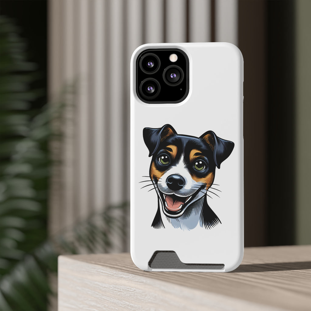 Jack Russel Phone Case with Card Holder
