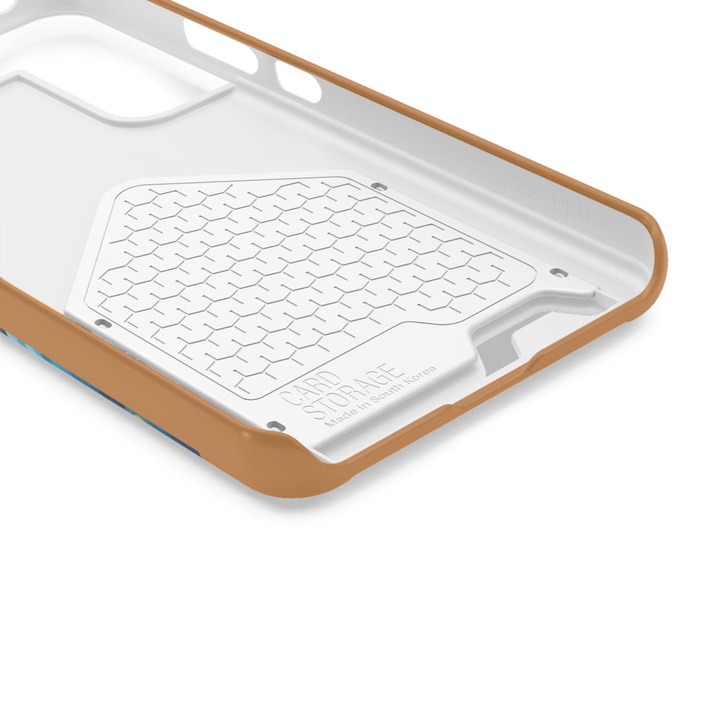 Doodle Fishing Phone Case with Card Holder