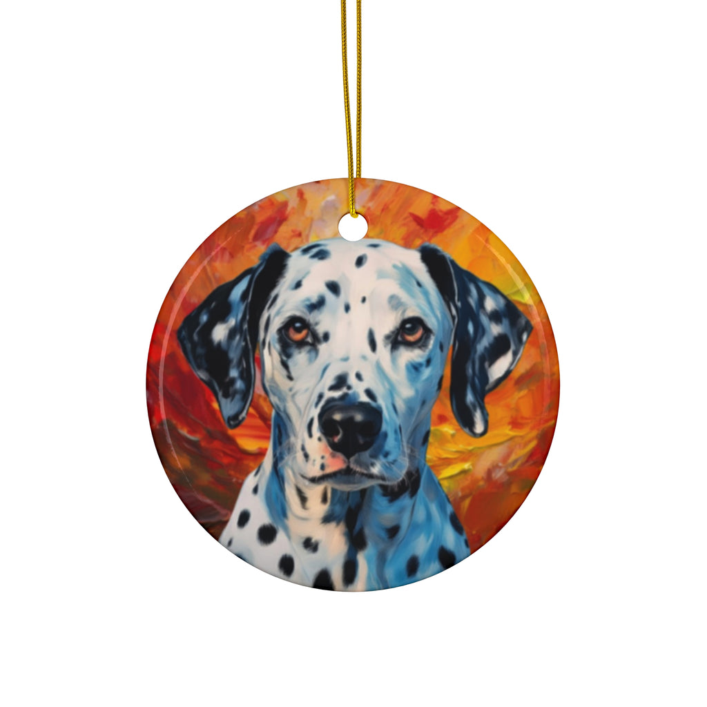Dalmation Ceramic Ornament