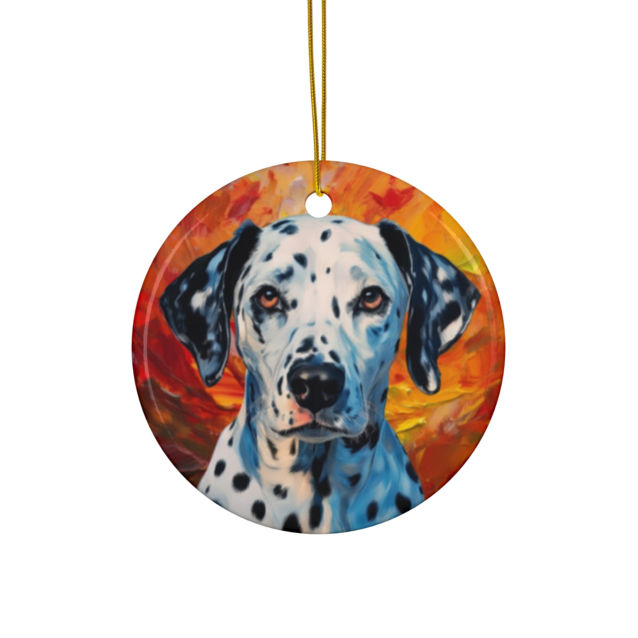 Dalmation Ceramic Ornament