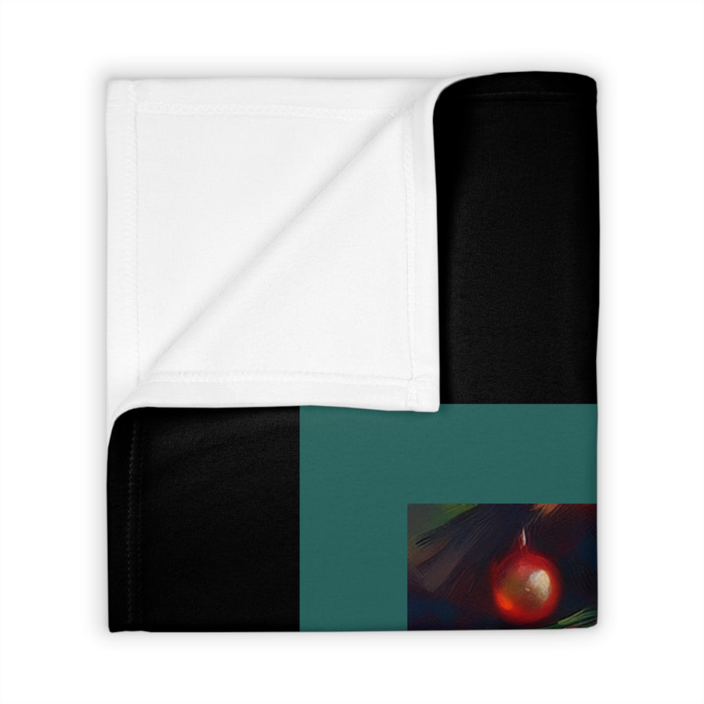 White Corgi Holiday II Throw Blanket