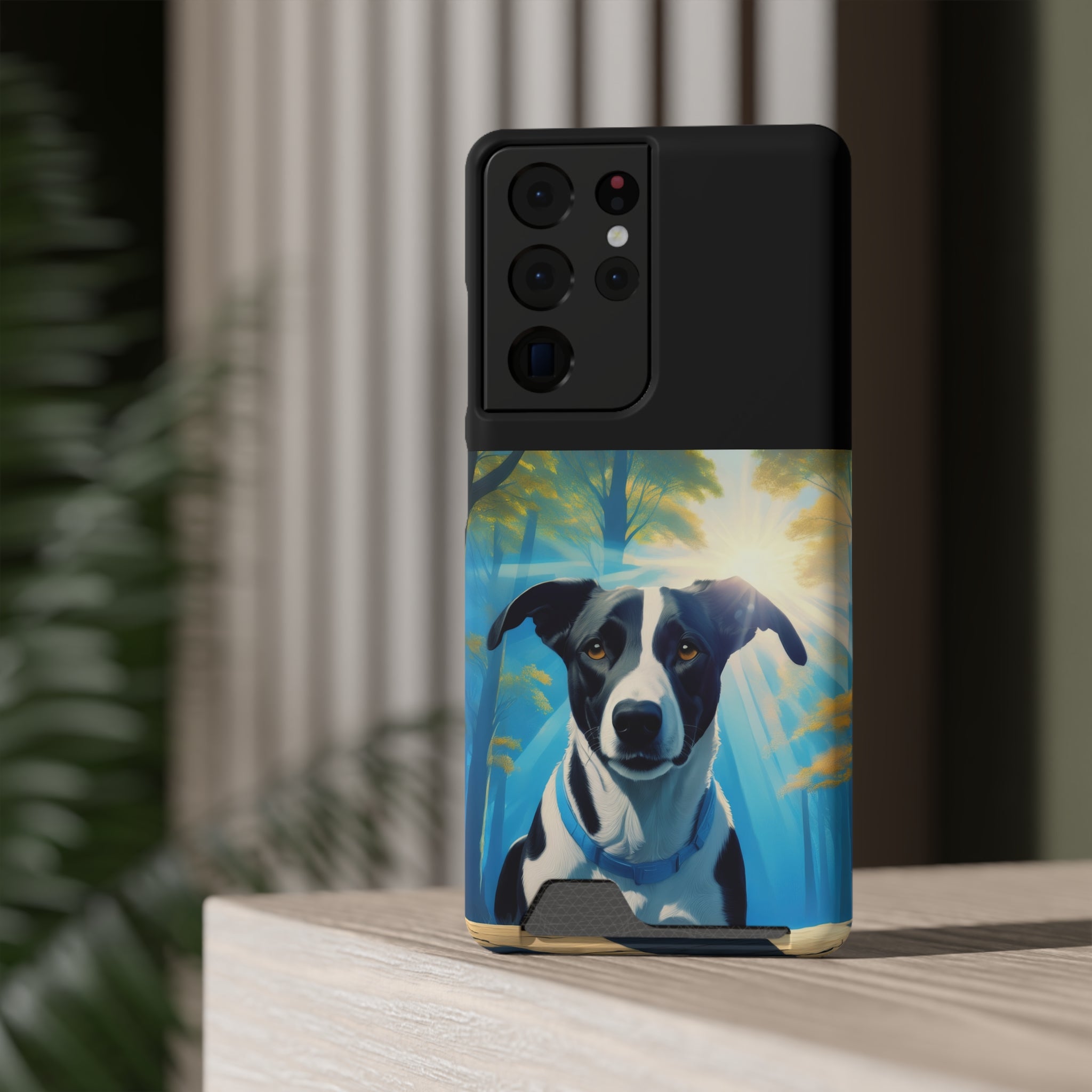 Coonhound Forest Phone Case with Card Holder