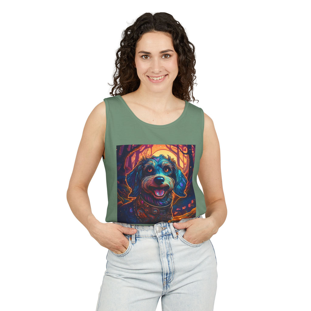 Steampunk Dachshund Unisex Tank Top