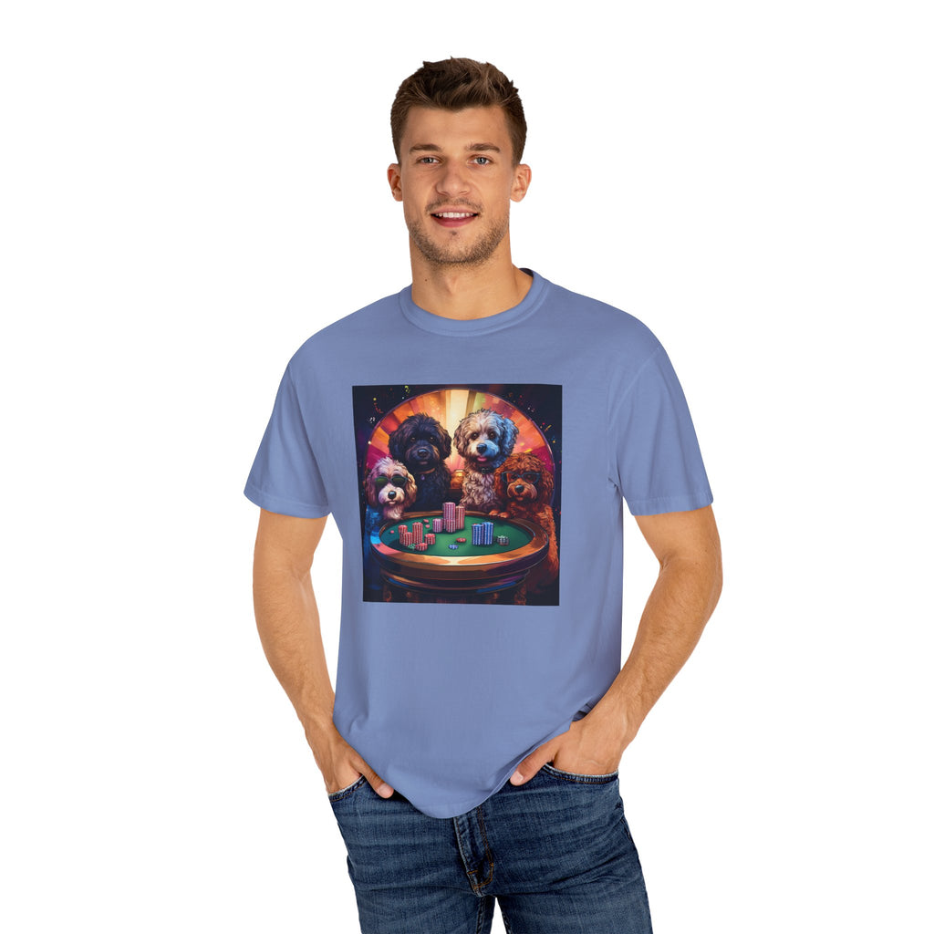 Doodle Poker Game Unisex Garment-Dyed T-shirt
