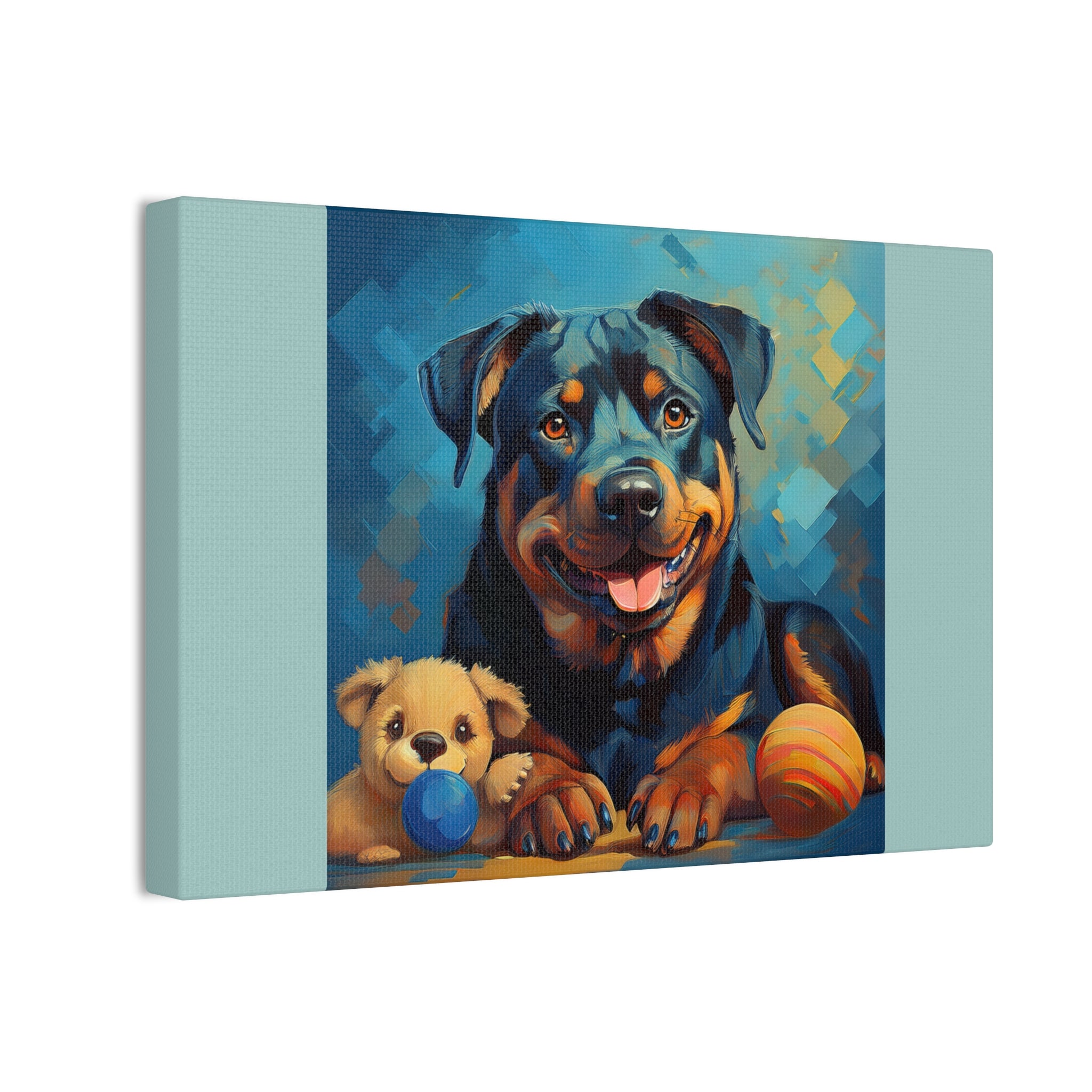 Rottweiler Canvas Painting