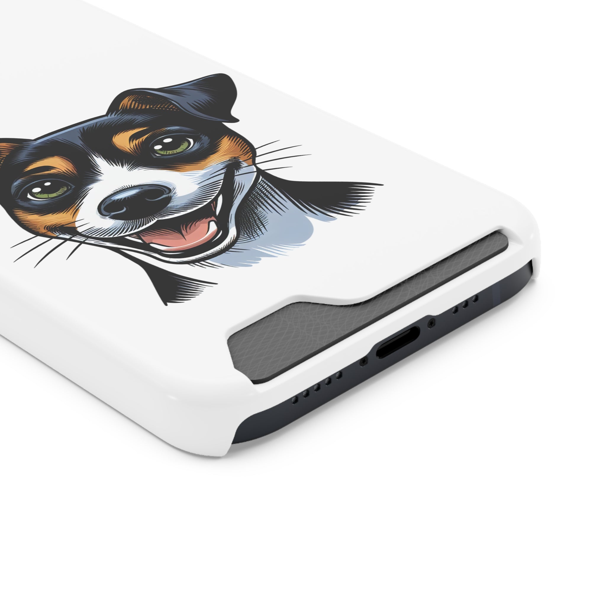Jack Russel Phone Case with Card Holder