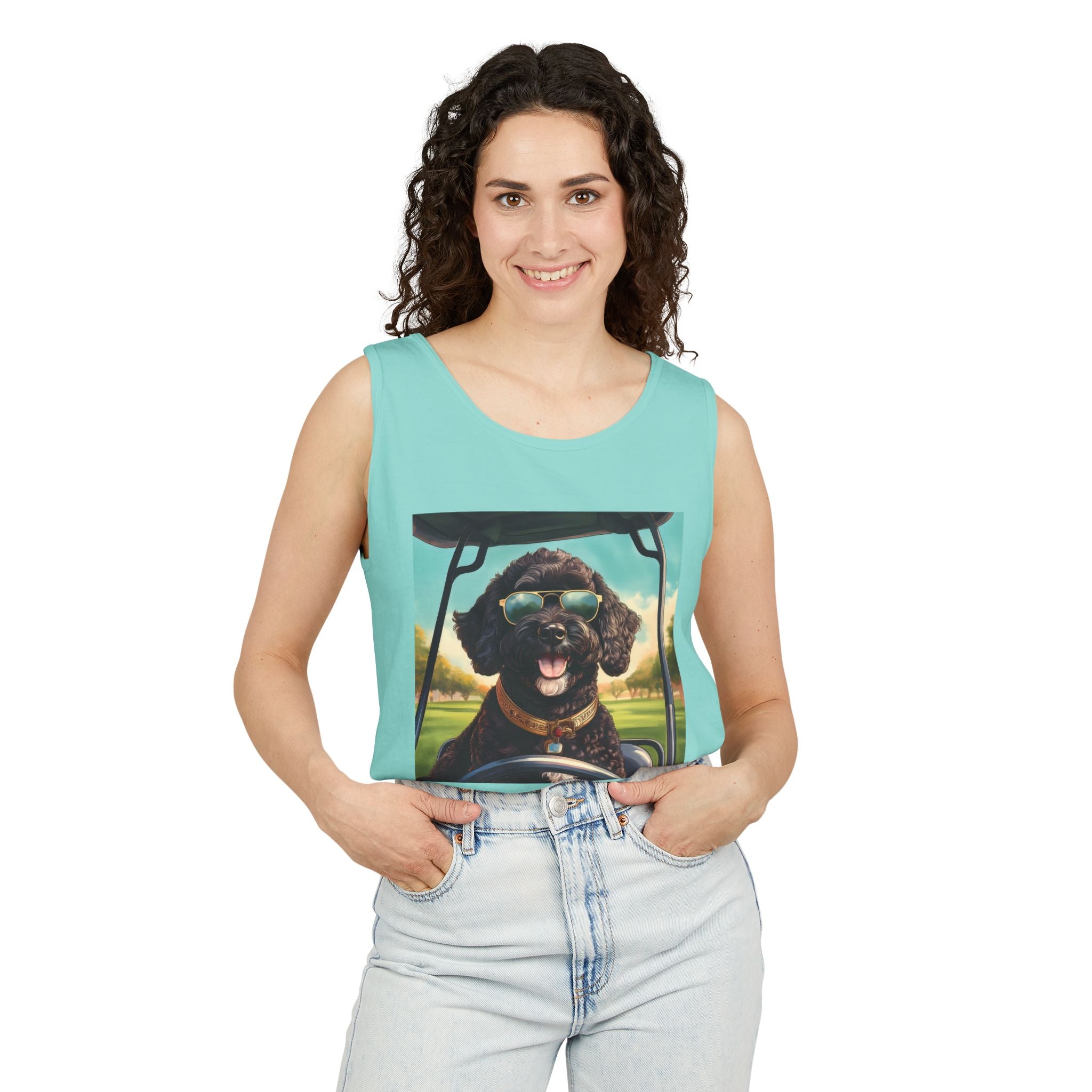 Doodle Golf Cart Tank Top