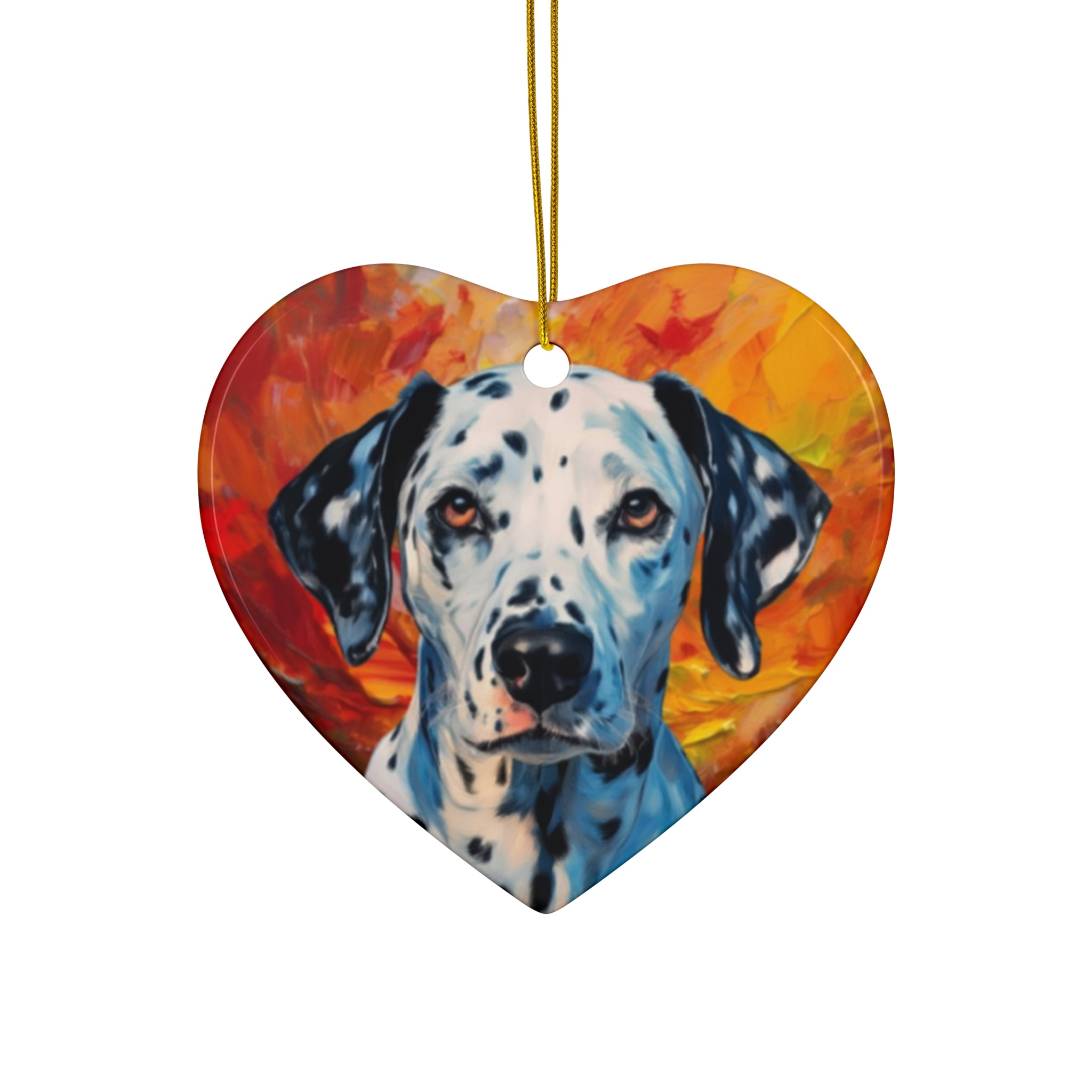 Dalmation Ceramic Ornament