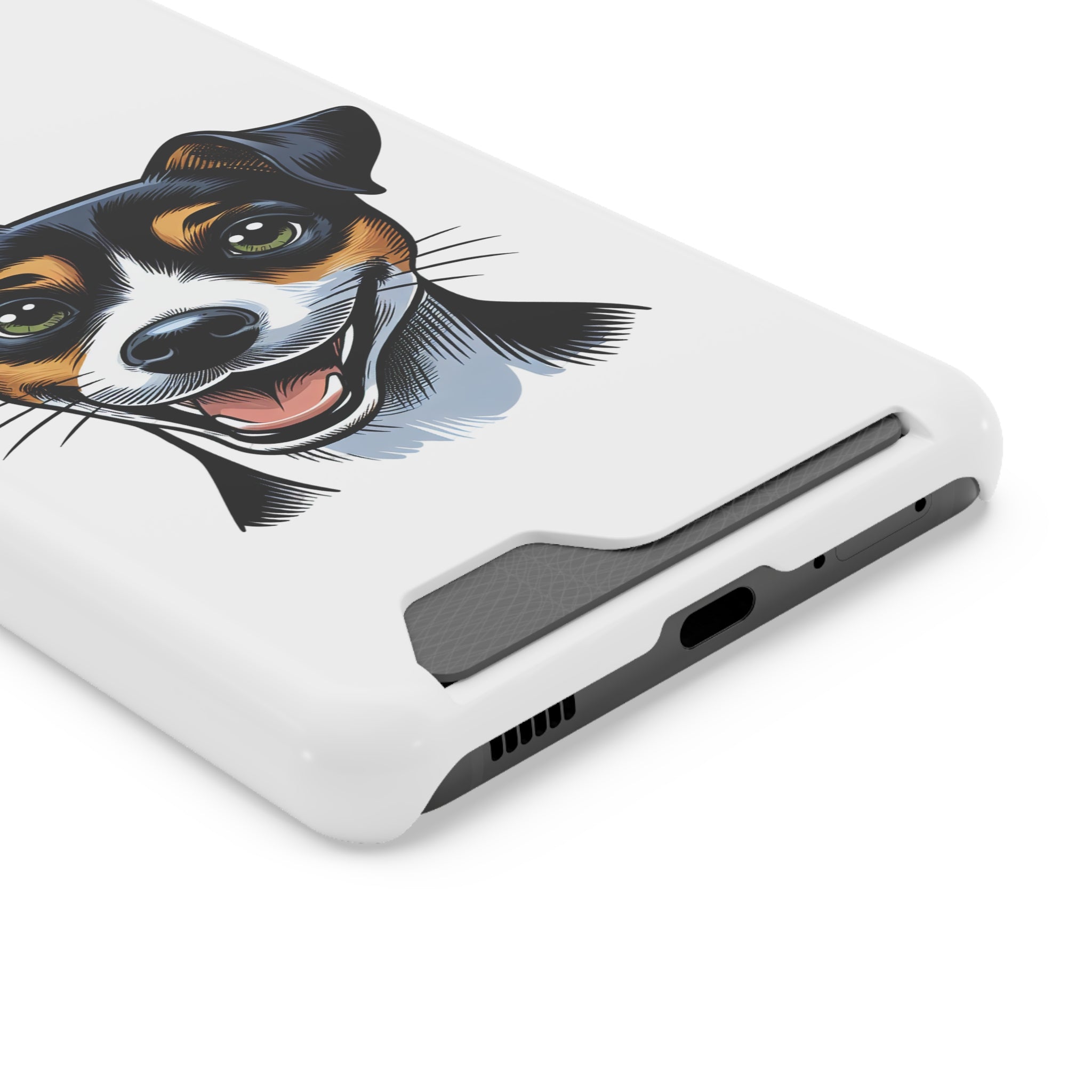 Jack Russel Phone Case with Card Holder