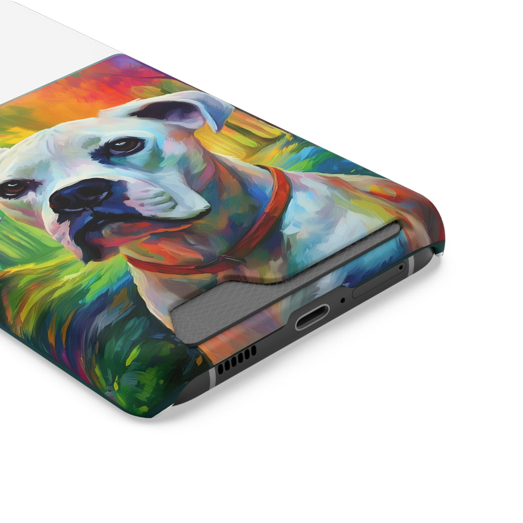 Boxer Rainbow Sky Phone Case with Card Holder