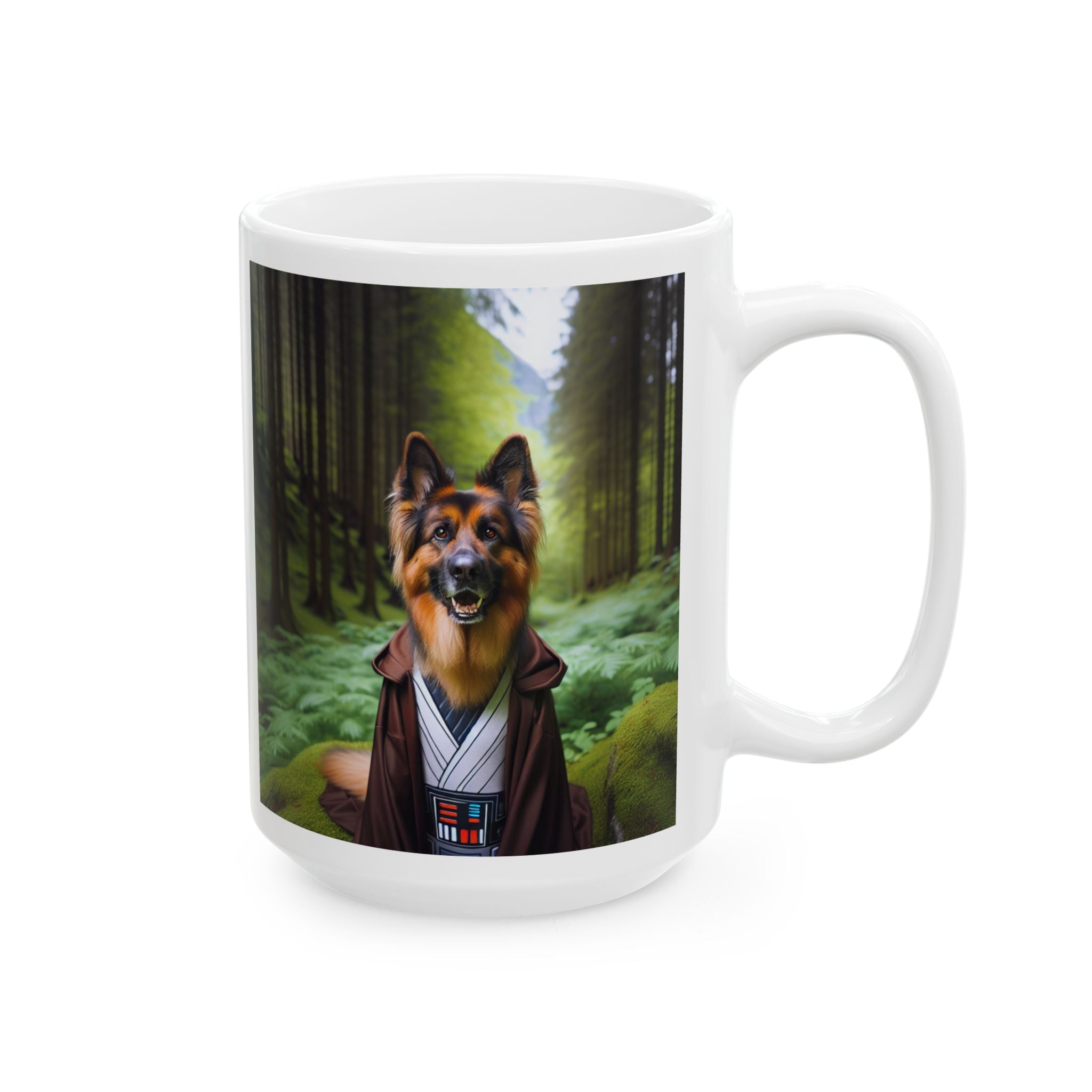 German Shepherd Forest Knight Ceramic Mug, (11oz, 15oz)