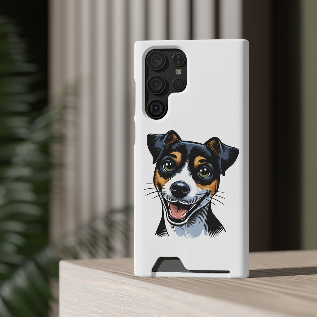 Jack Russel Phone Case with Card Holder