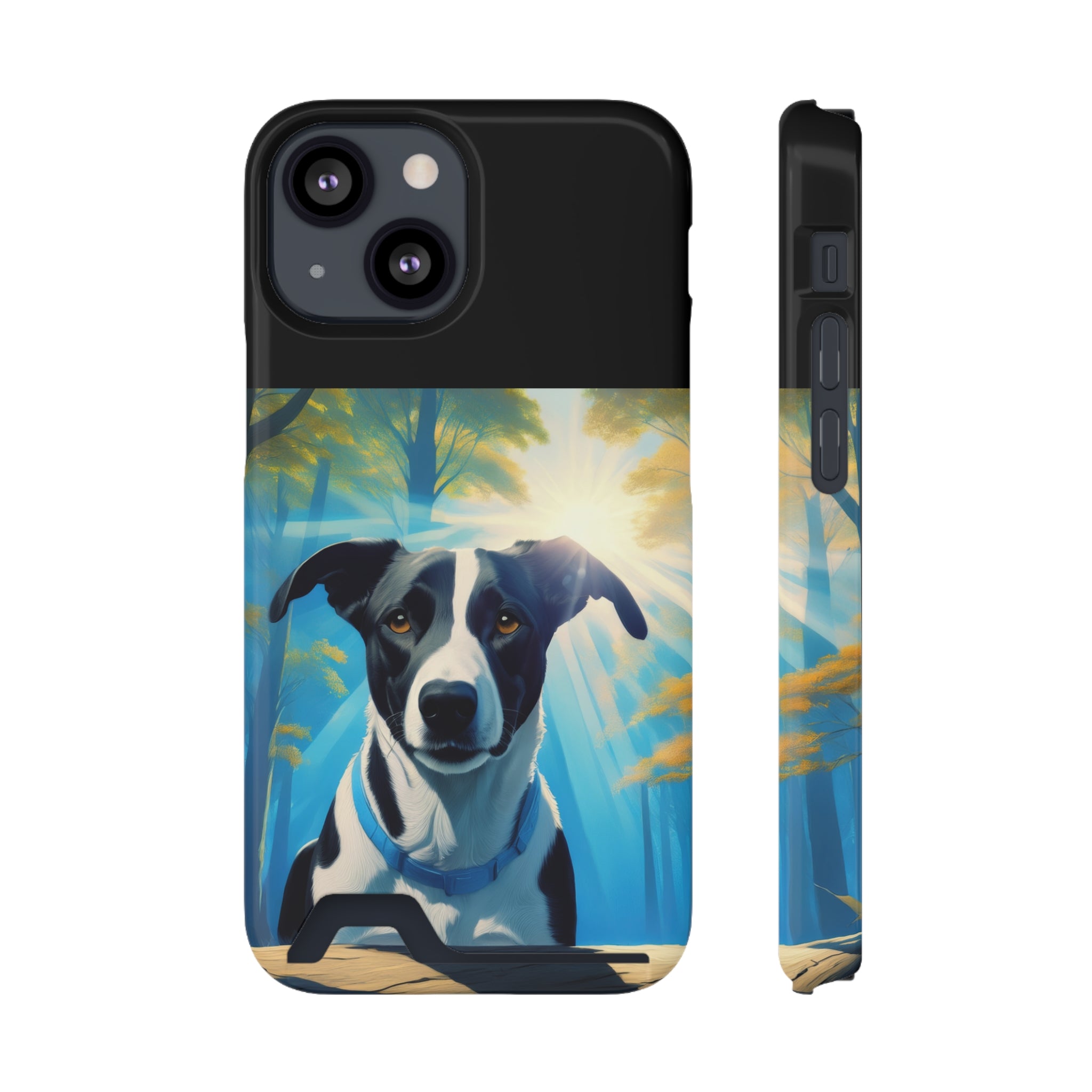 Coonhound Forest Phone Case with Card Holder