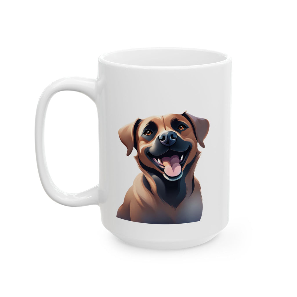 Black Mouth Cur Ceramic Mug, (11oz, 15oz)