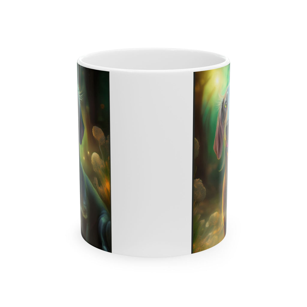 Silver Grey Dachshund Mug, (11oz, 15oz)