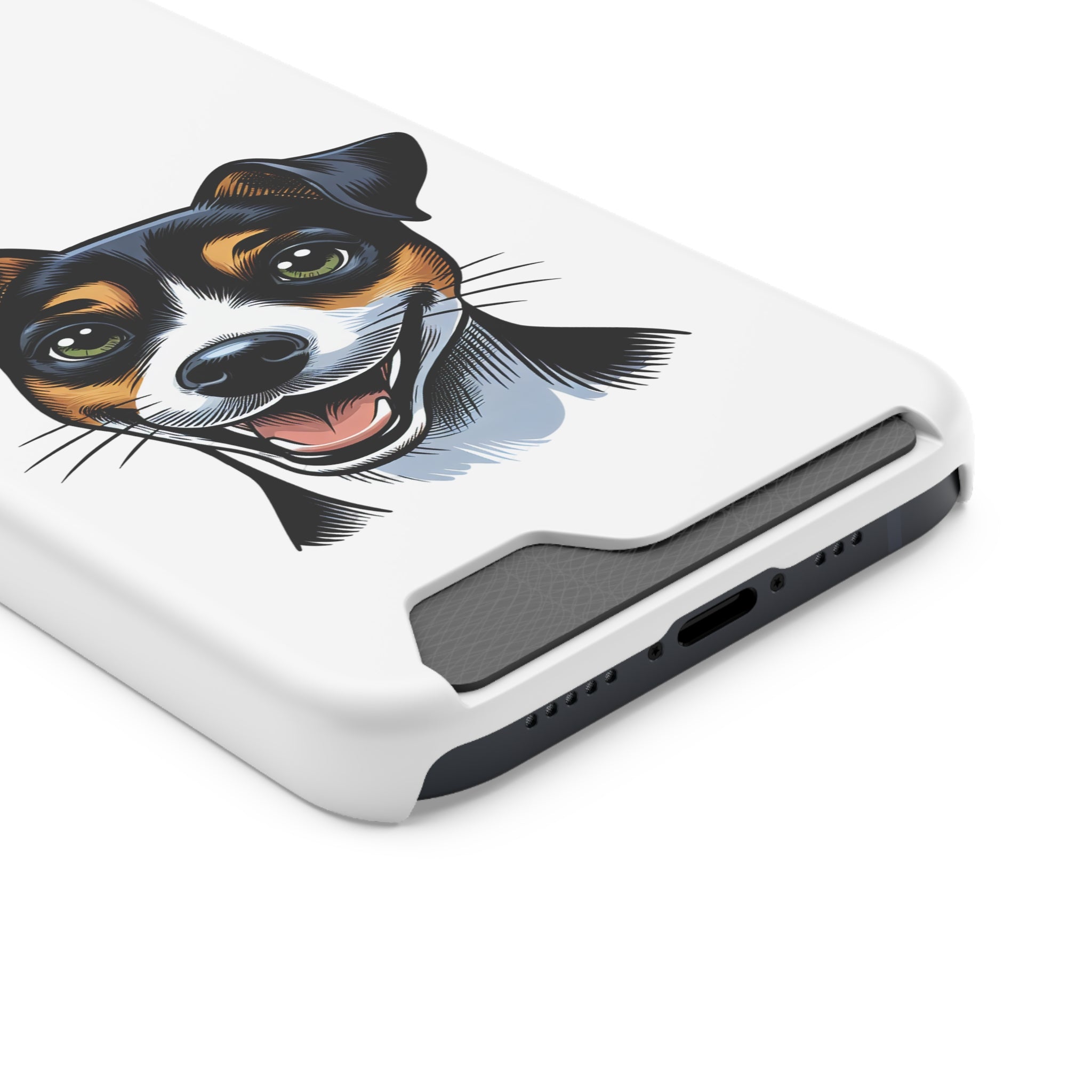 Jack Russel Phone Case with Card Holder