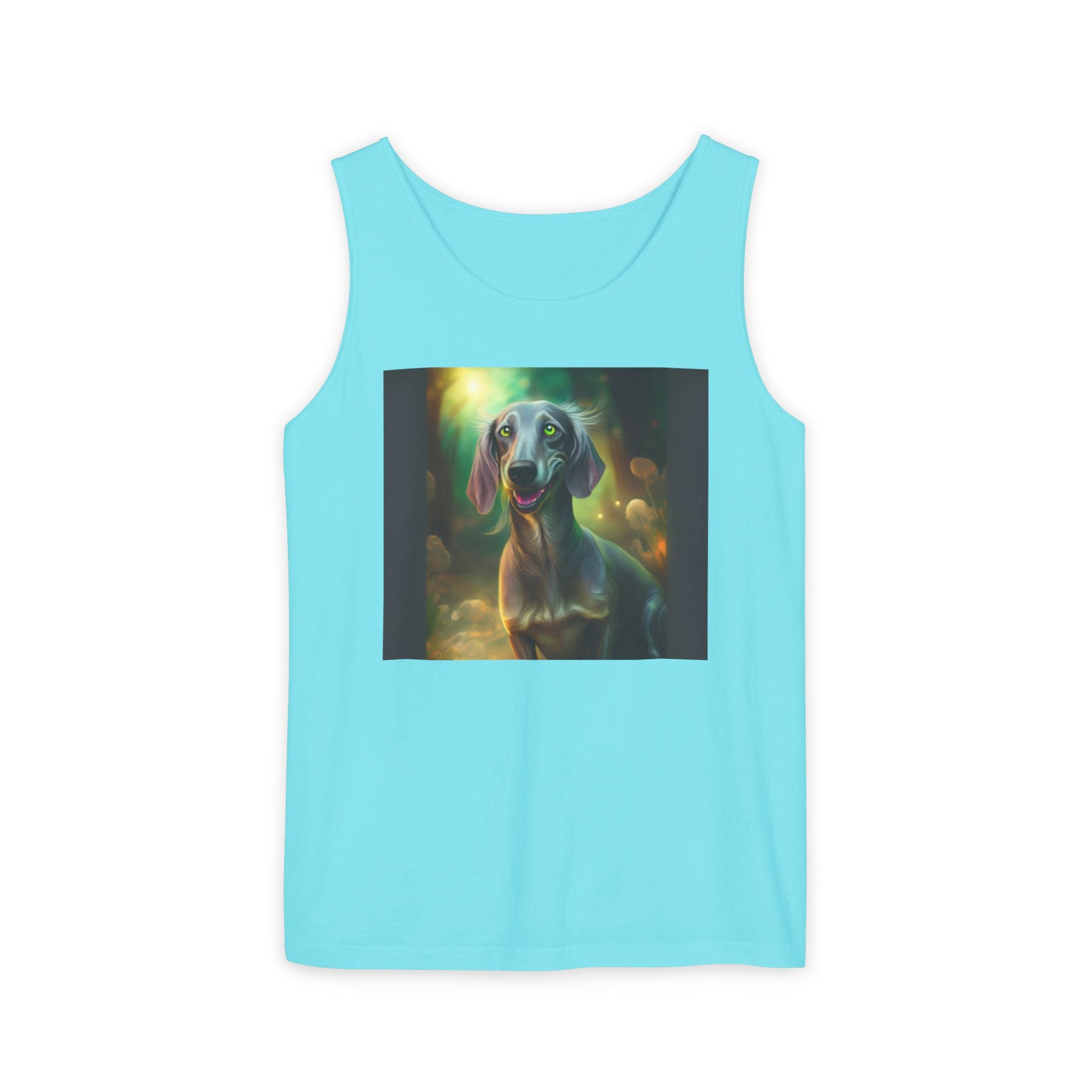 Silver Grey Dachshund Unisex Tank Top