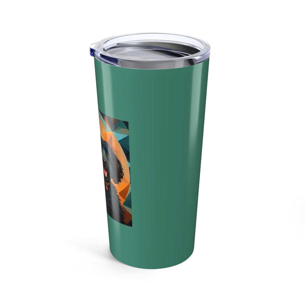 Doodles, Black & Tan Tumbler 20oz