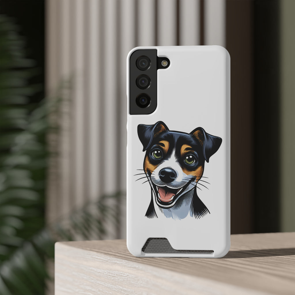 Jack Russel Phone Case with Card Holder