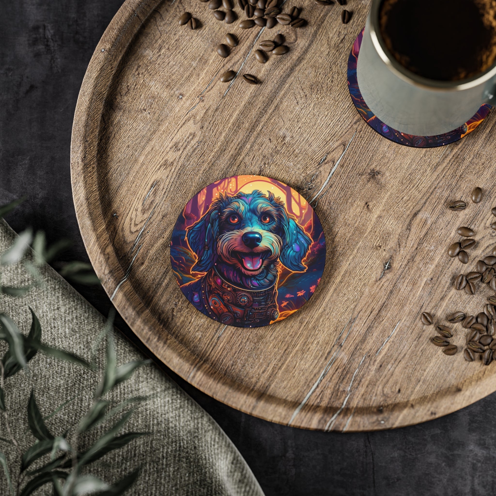 Steampunk Dachshund Coasters