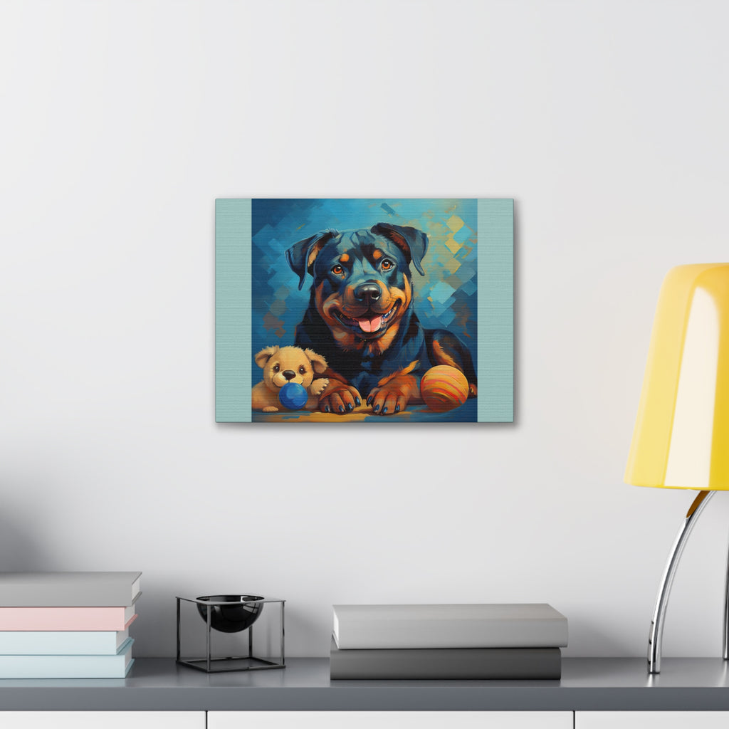 Rottweiler Canvas Painting